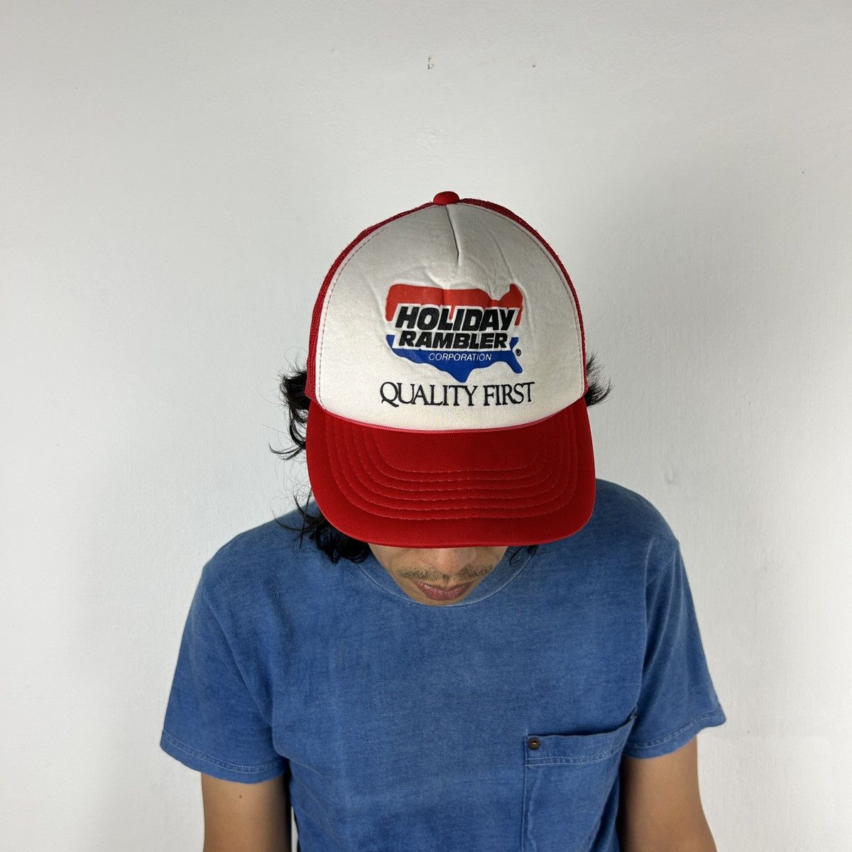 Vintage 1990s Holiday Rambler Trucker Hat Size ONE SIZE - 3 Thumbnail