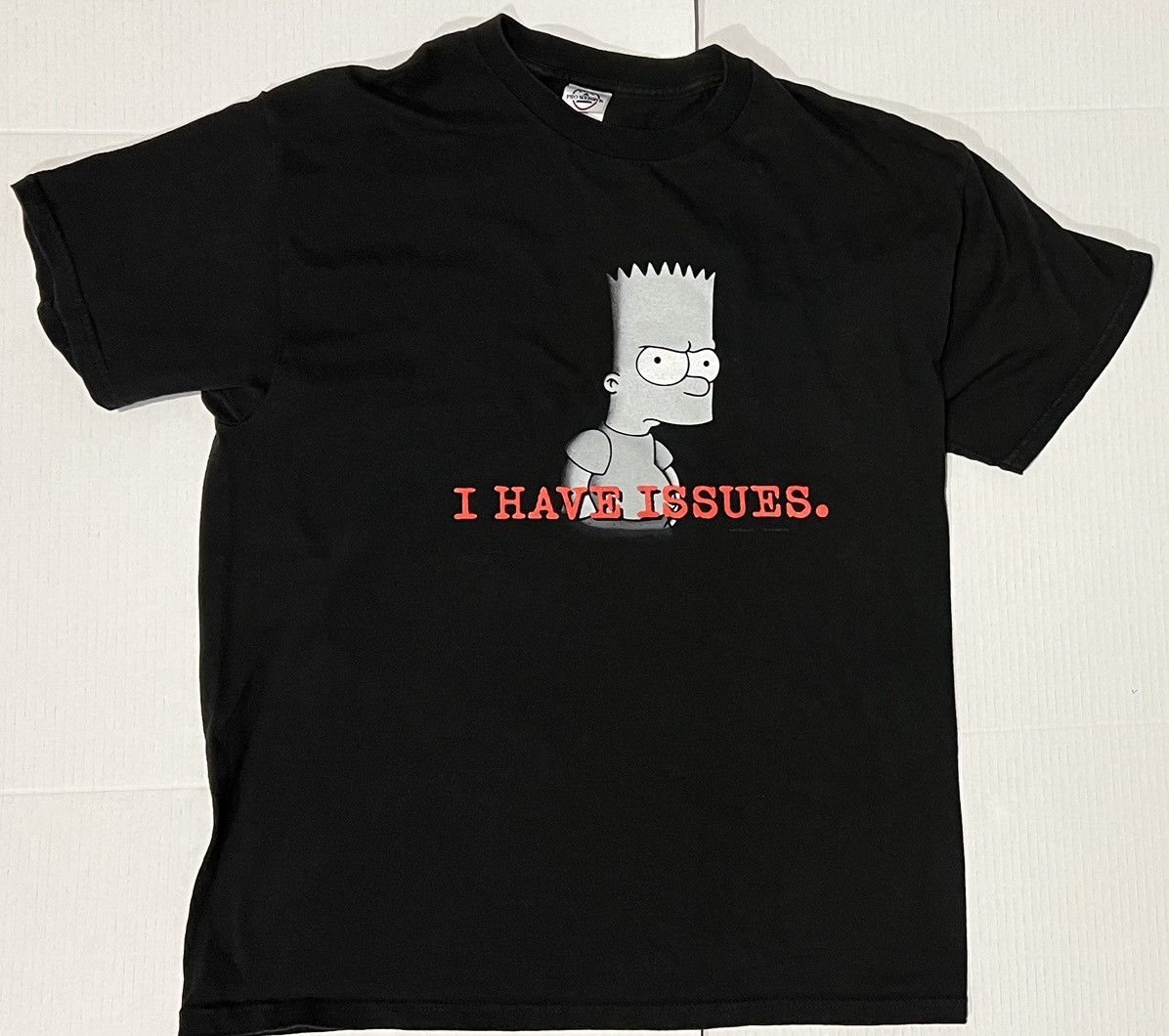 Vintage Vintage The Simpsons Bart Simpson I Have Issues Shirt 2001 Size US L / EU 52-54 / 3 - 1 Thumbnail