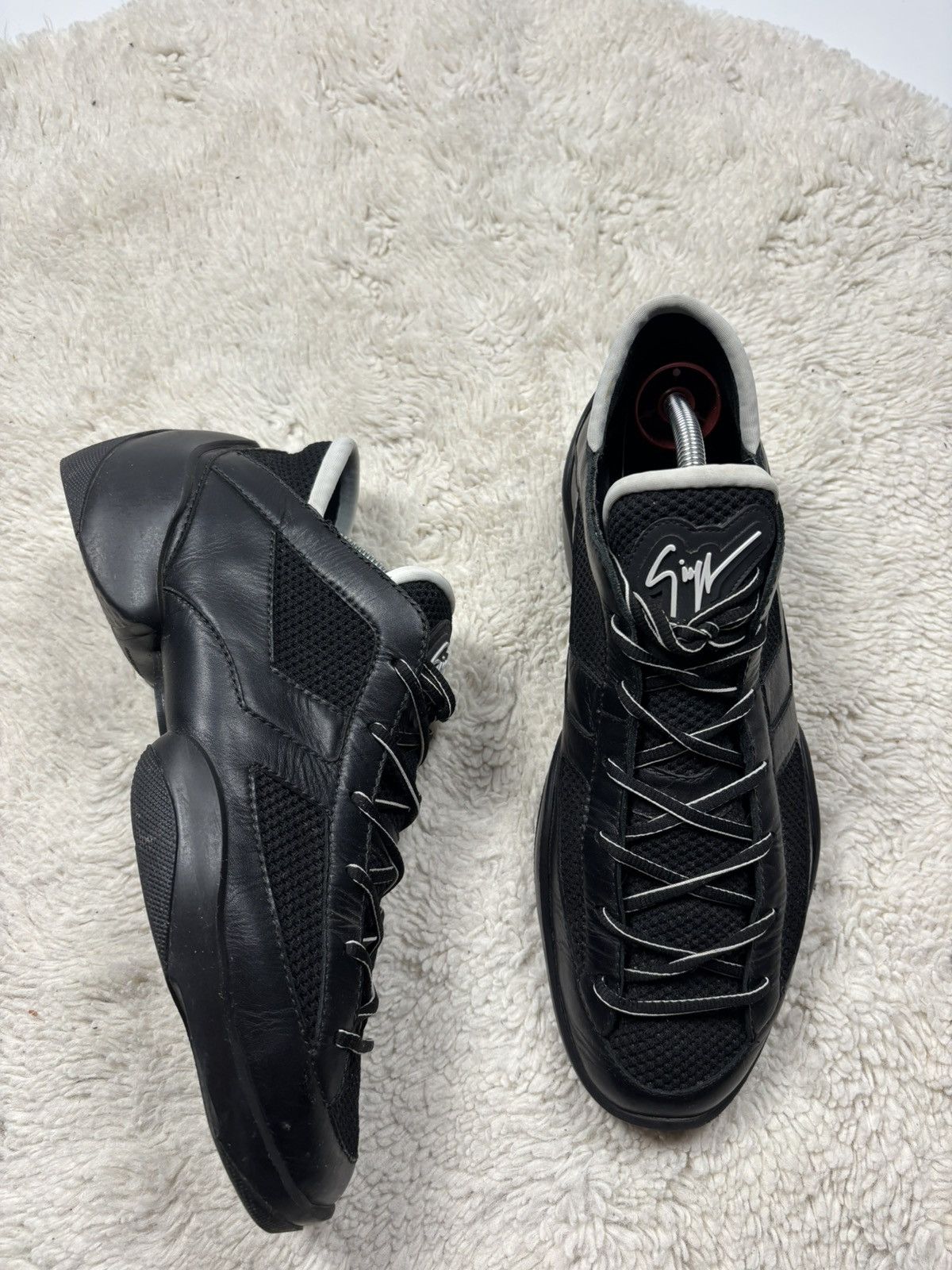 Giuseppe Zanotti Giuseppe Zanotti Men’s Leather Sneakers Rare Luxury Size US 7 / EU 40 - 4 Thumbnail