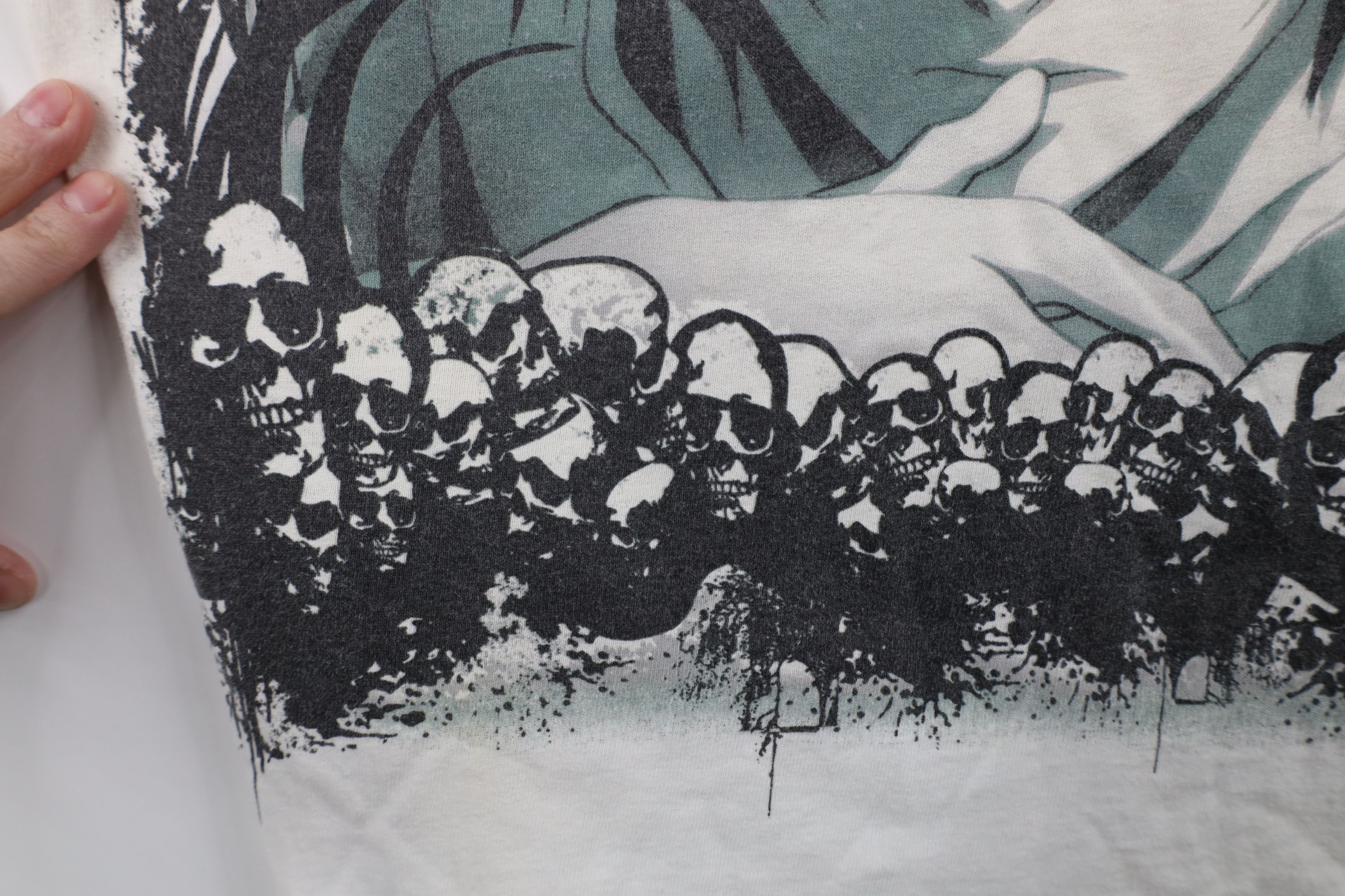 Vintage Vintage Shonen Jump Deathnote Anime Manga Skull T-Shirt Size US M / EU 48-50 / 2 - 7 Thumbnail