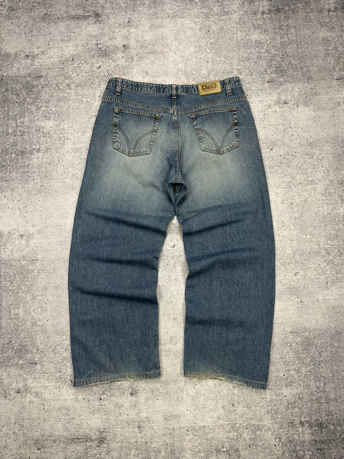 Dolce & Gabbana × Vintage Vintage Dolce&Gabbana 90s Blue Stonewashed Denim Jeans Pants Size US 36 / EU 52 - 1 Thumbnail