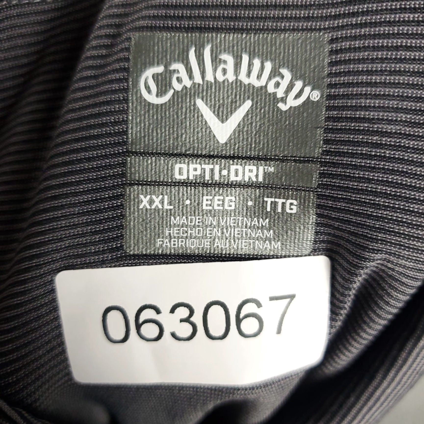 Callaway Callaway Polo Shirt Mens 2XL Gray Striped Opti Dri Fit Short Sleeve Polo Shirt Golf Classic Modern Size US XXL / EU 58 / 5 - 8 Thumbnail