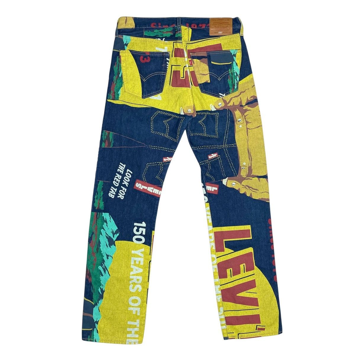 Levi's Vintage Clothing 2020s Levi's 150th Anniversary 501 Banner Denim - 34x34 Size US 34 / EU 50 - 2 Thumbnail