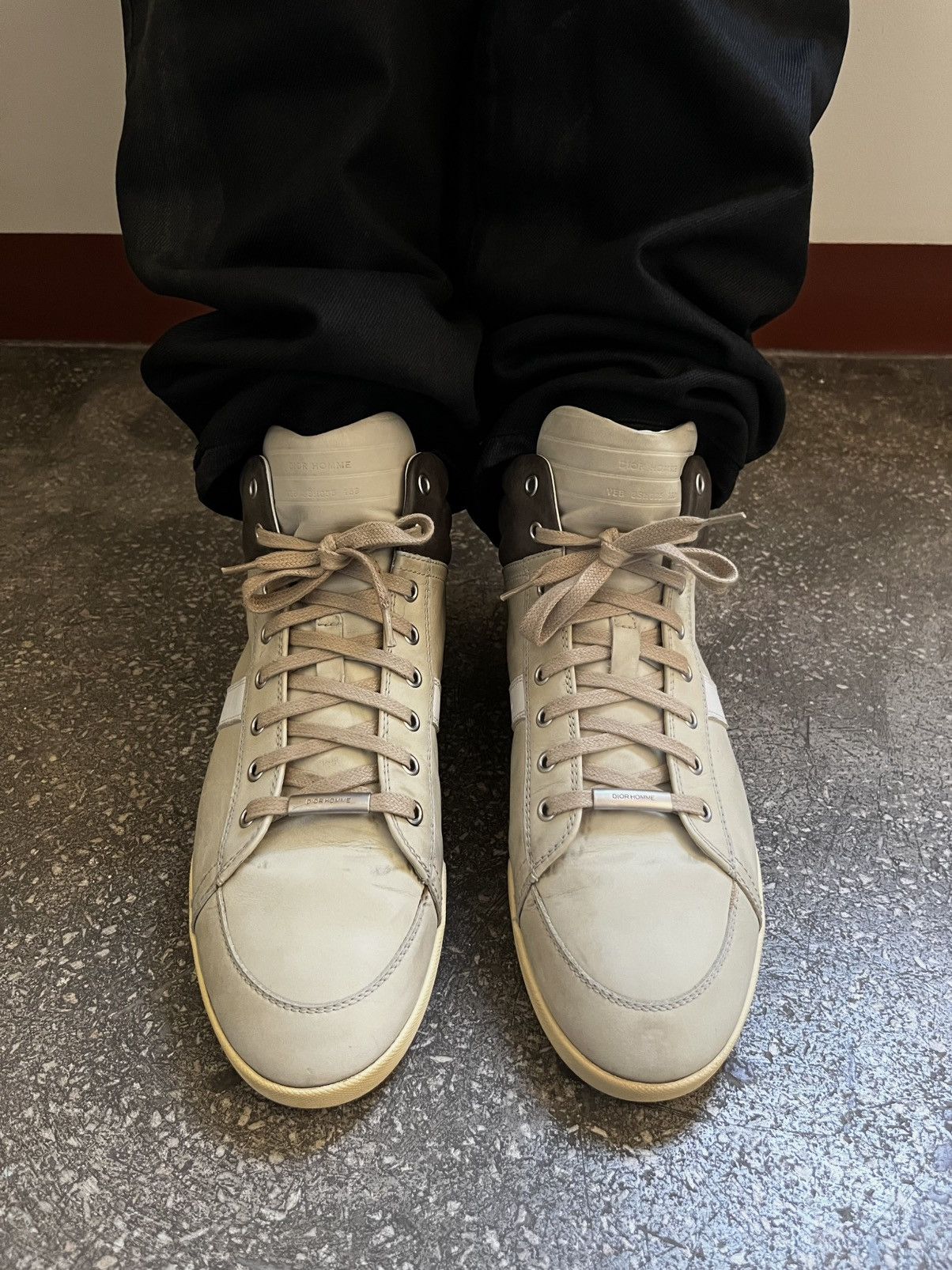 Dior AW12 Dior High Top sneakers by KVA indiesleaze hedi Size US 11 / EU 44 - 1 Thumbnail