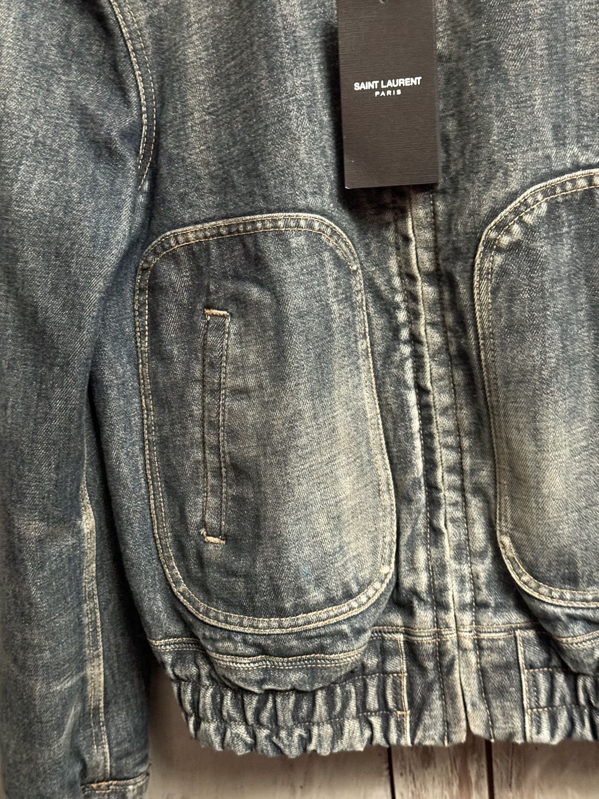 Yves Saint Laurent Saint Laurent heavy denim bomber 2020 XS men Size US XS / EU 42 / 0 - 5 Thumbnail
