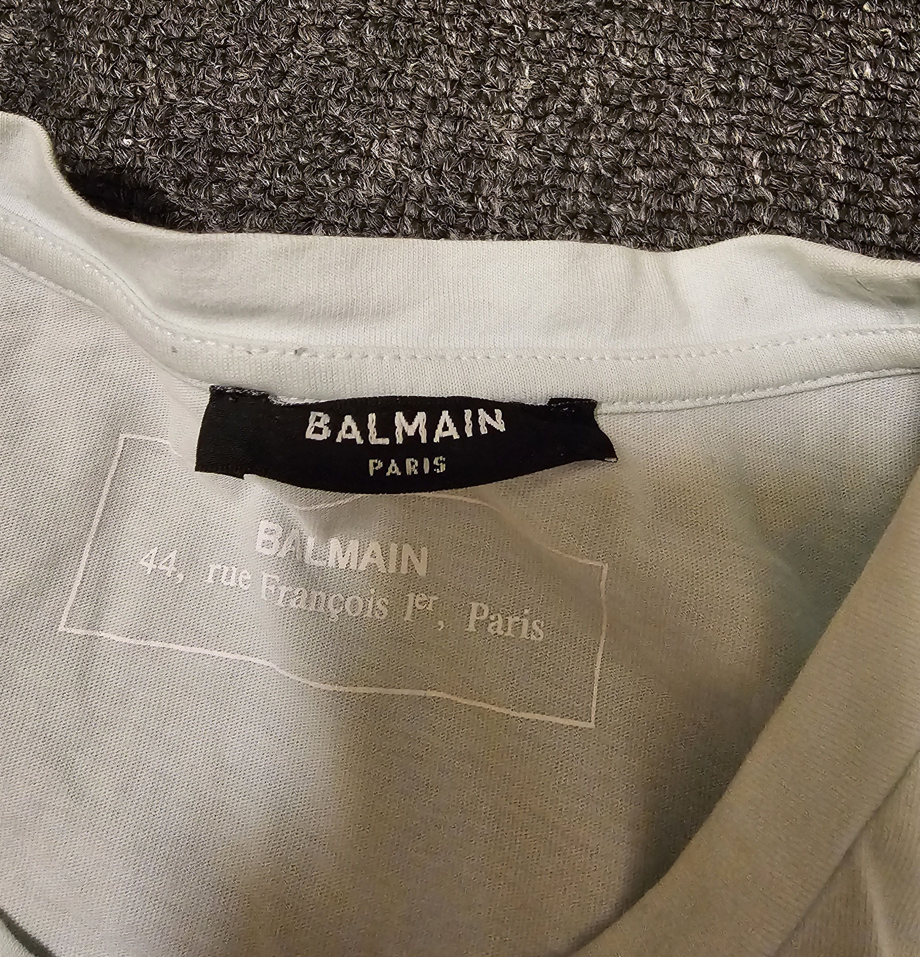 Balmain Balmain men's light blue T-shirts size M Size US M / EU 48-50 / 2 - 3 Thumbnail