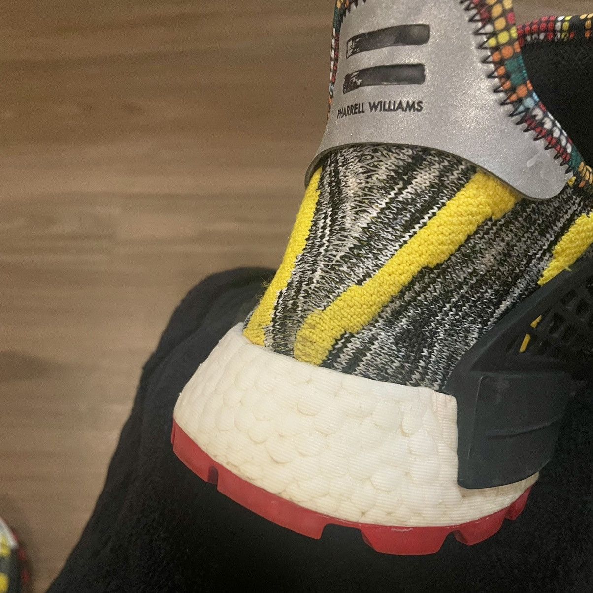 Adidas × Pharrell adidas NMD Hu Pharrell Solar Pack Red Size US 10 / EU 43 - 11 Thumbnail