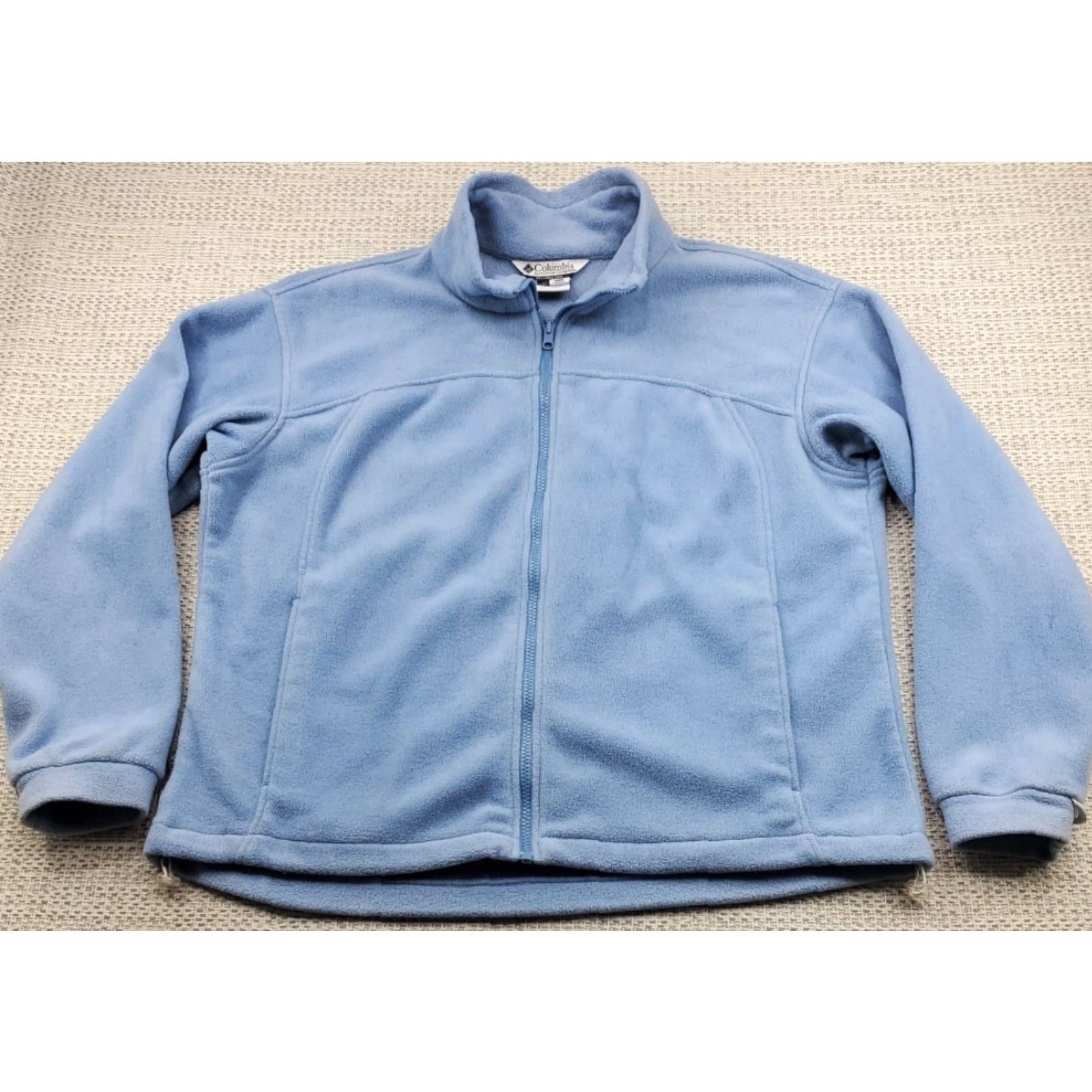 Vintage Columbia Core Jacket Womens 1X Plus Fleece Full Zip Long Sleeve Light Blue Size XL / US 12-14 / IT 48-50 - 3 Thumbnail