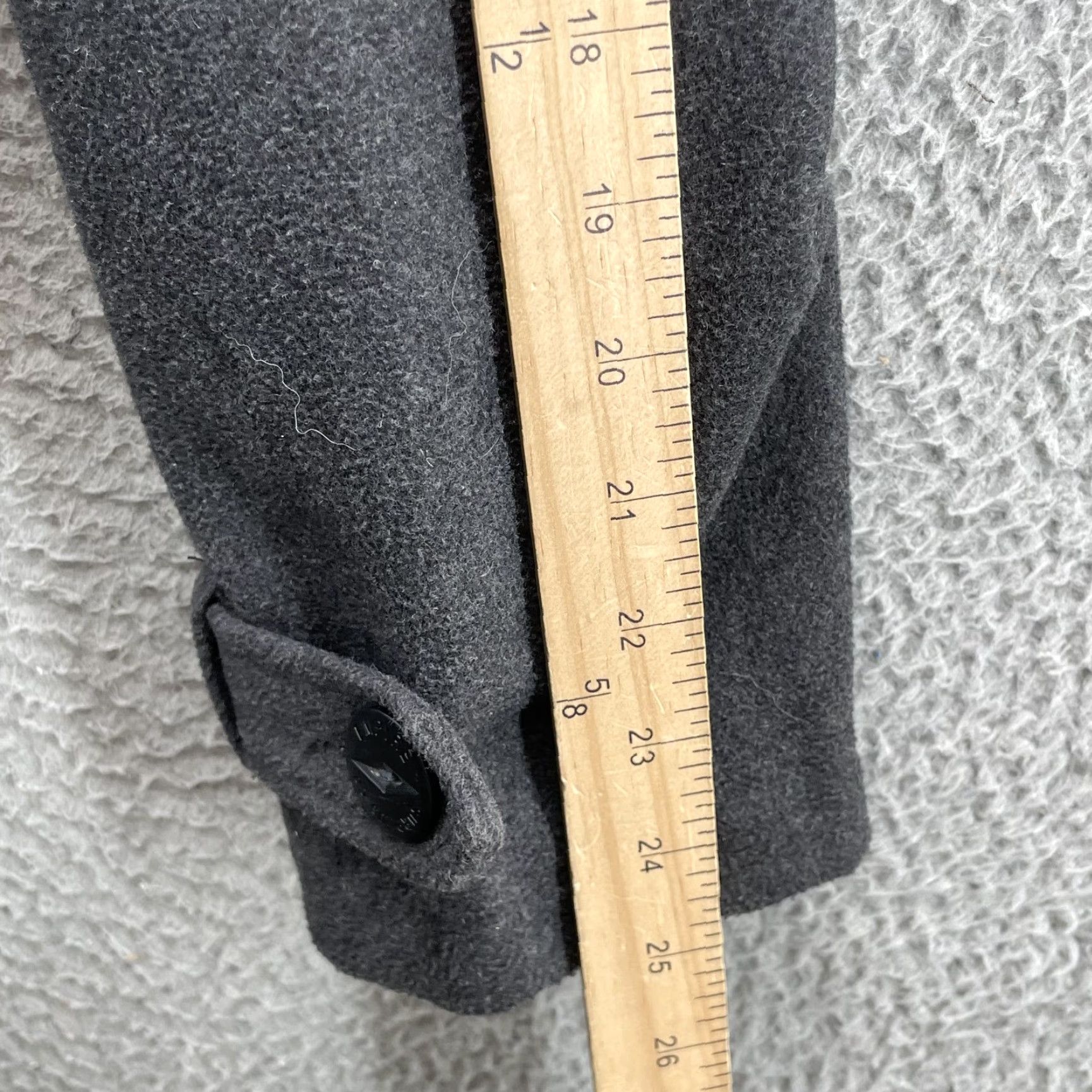 Empyre Empyre Wool Blend Pea Coat Mens Med Double Breasted Academia Classic Utility Jacket/Coat | Gray | 90s, City, Workwear Theme | Regular Fit Size US M / EU 48-50 / 2 - 7 Thumbnail