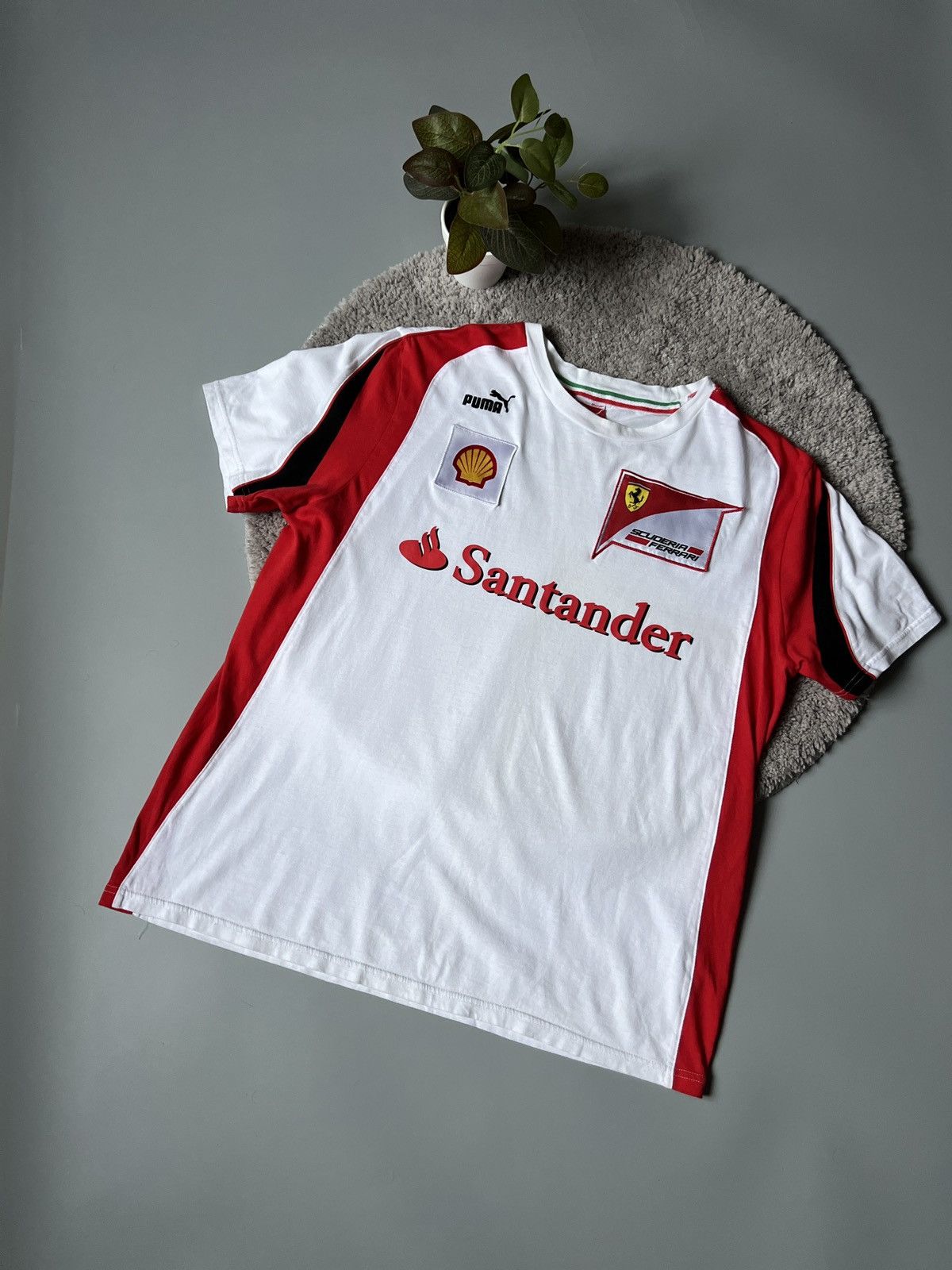 Ferrari × Puma Puma Santander Ferrari Polo Shirt Jersey Tee Racing Size US XL / EU 56 / 4 - 1 Thumbnail