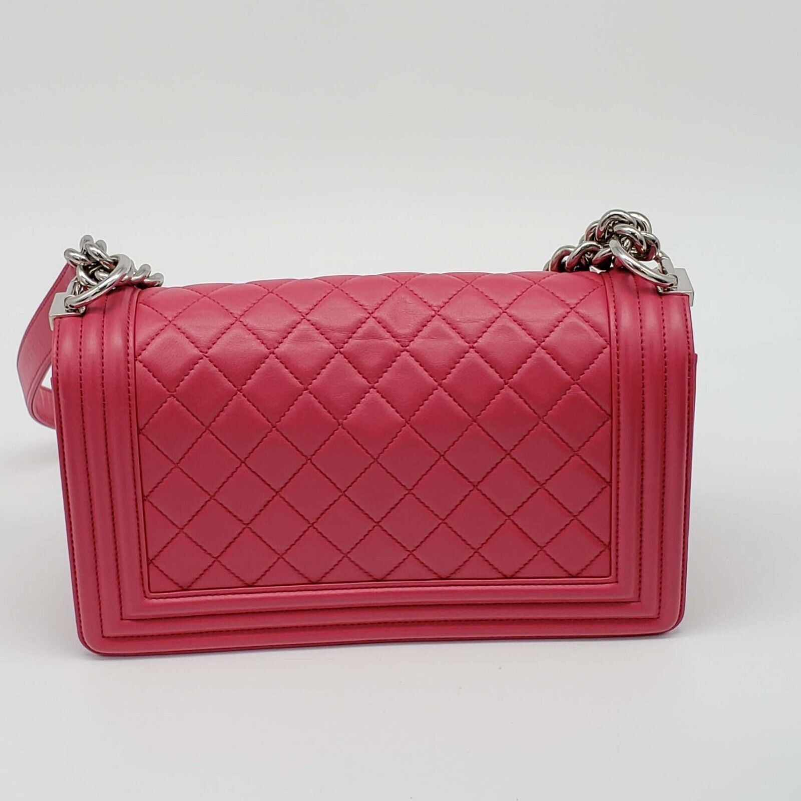 Chanel Authentic CHANEL Boy Leather Shoulder Bag 2550-080524 Size ONE SIZE - 4 Thumbnail