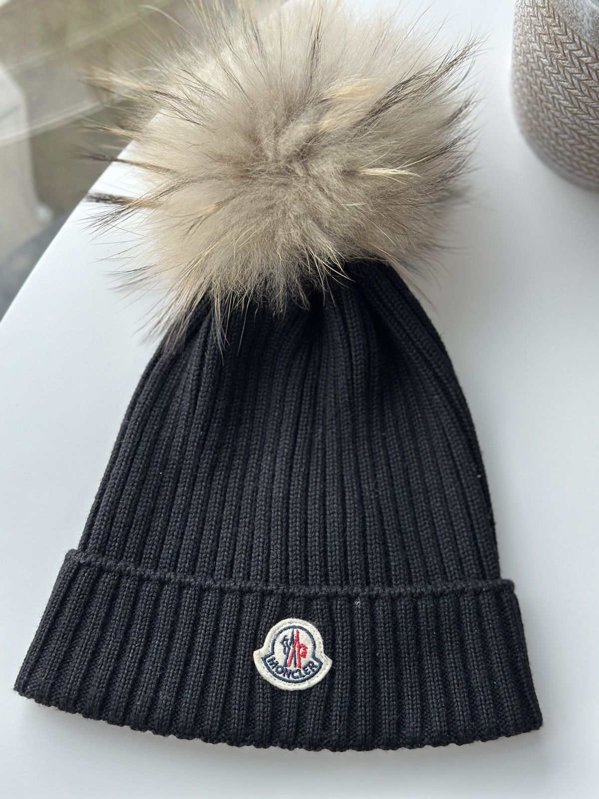 Moncler Moncler Women's Wool Hat Real Fur Size ONE SIZE - 2 Thumbnail