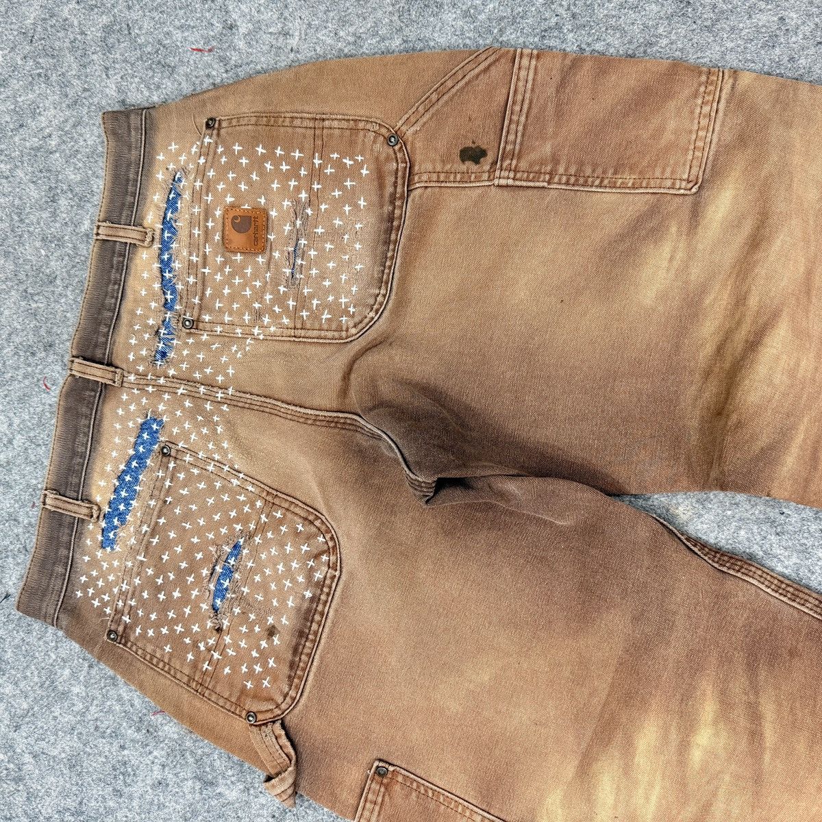 Carhartt 1 of 1 Carhartt Sashiko double knee denim Size US 32 / EU 48 - 6 Thumbnail
