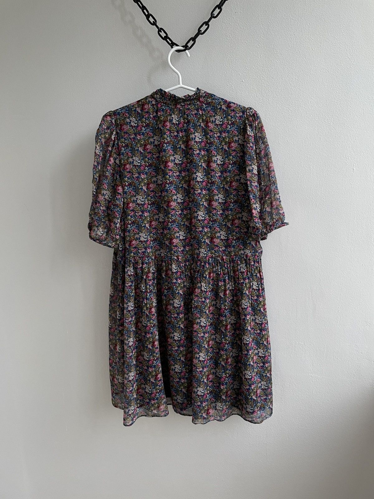 Designer × Sezane SÉZANE Holy Dress Floral Flower Midi Mini Dress Size XS / US 0-2 / IT 36-38 - 13 Thumbnail