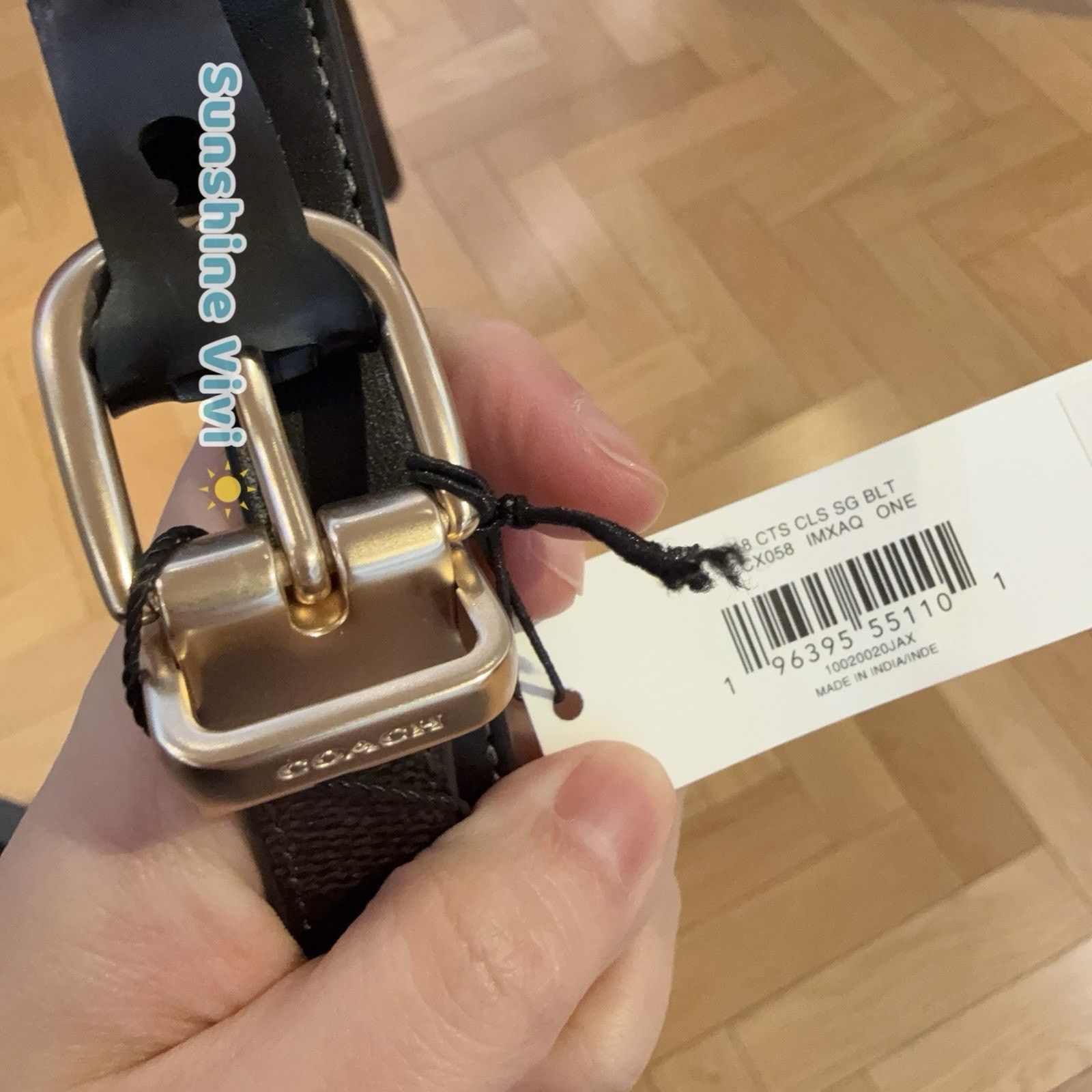 Coach NWT Coach Buckle Cut To Size Reversible Belt, 18 Mm CX058 Size ONE SIZE - 5 Thumbnail