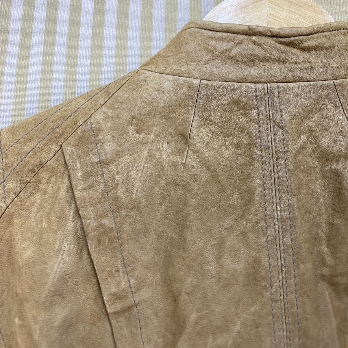 Japanese Brand 🫶Vintage Lamb Leather Biker Jacket Size M / US 6-8 / IT 42-44 - 7 Thumbnail
