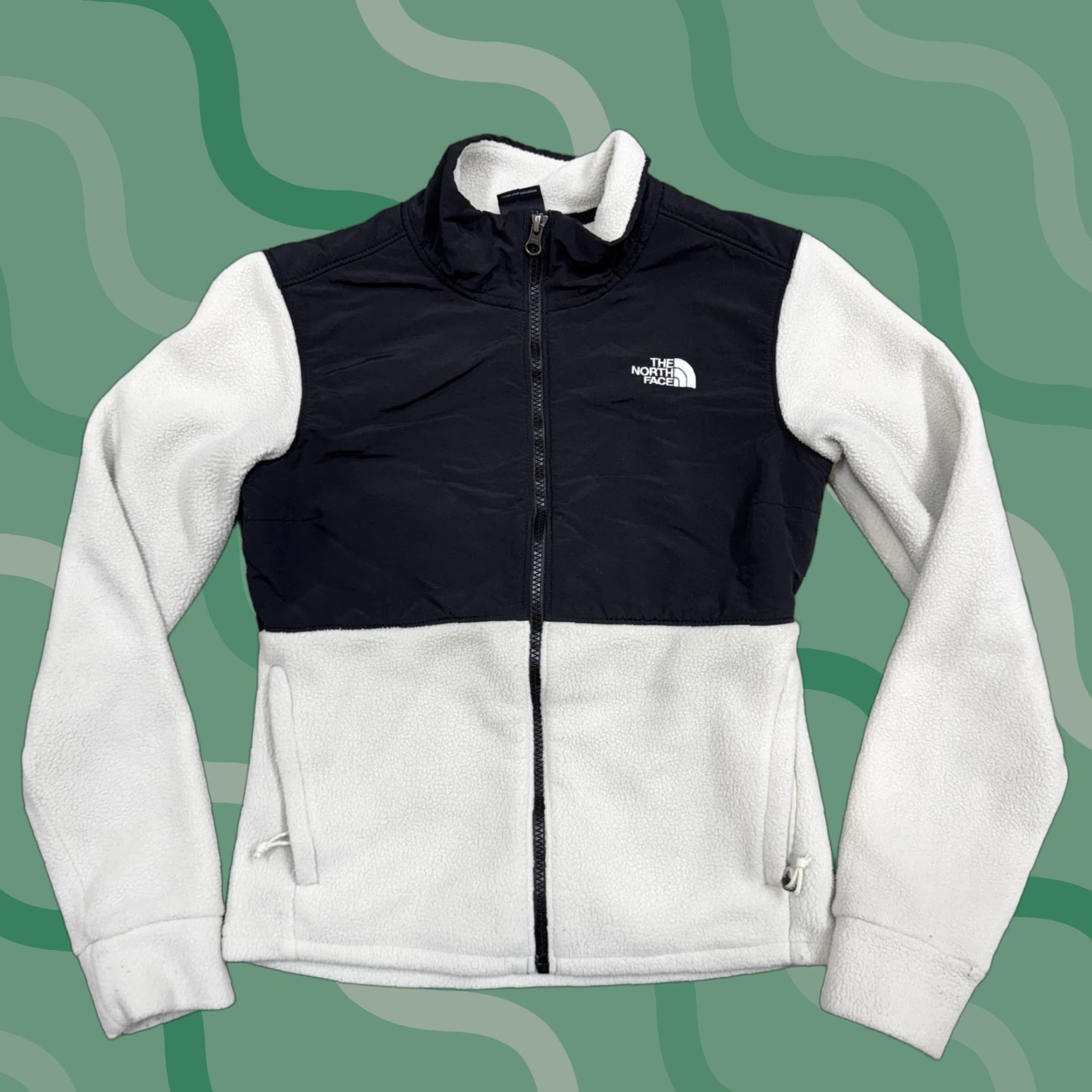 The North Face The North Face Jacket Womens XS White Black Fleece Full Zip Softshell Outdoor Size XS / US 0-2 / IT 36-38 - 1 Thumbnail