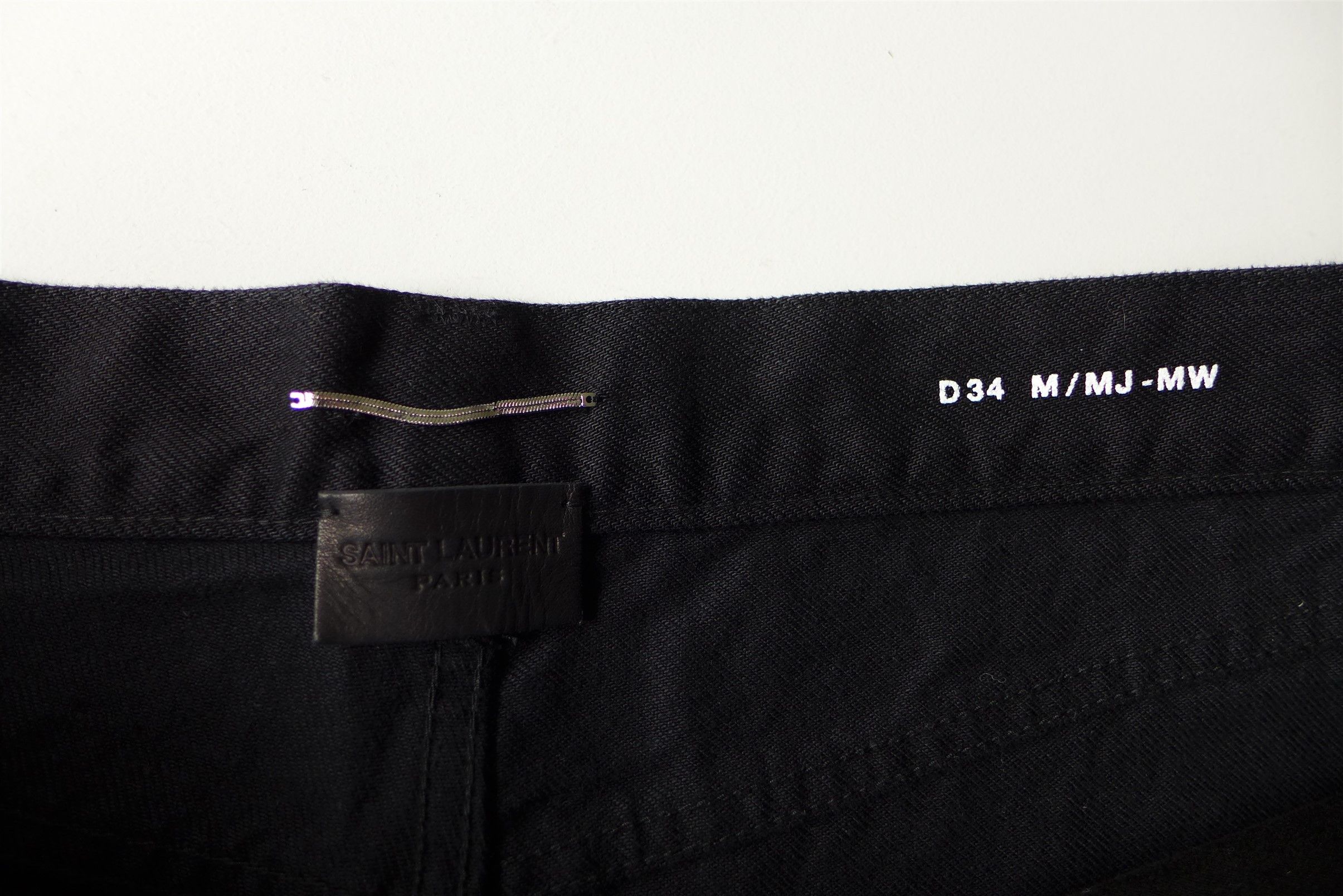 Saint Laurent Paris Saint Laurent D34 Mick Jeans - Osaka Black Denim Size US 34 / EU 50 - 14 Thumbnail