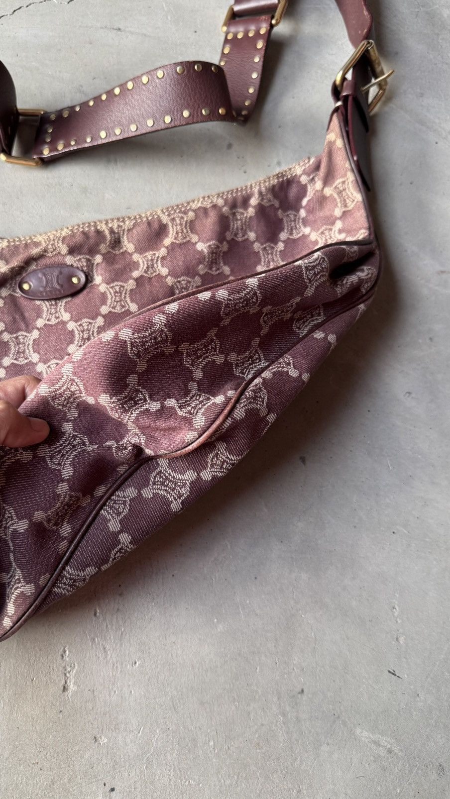 Celine Céline Celine Brown Macadam Denim Hobo Bag Size ONE SIZE - 9 Thumbnail