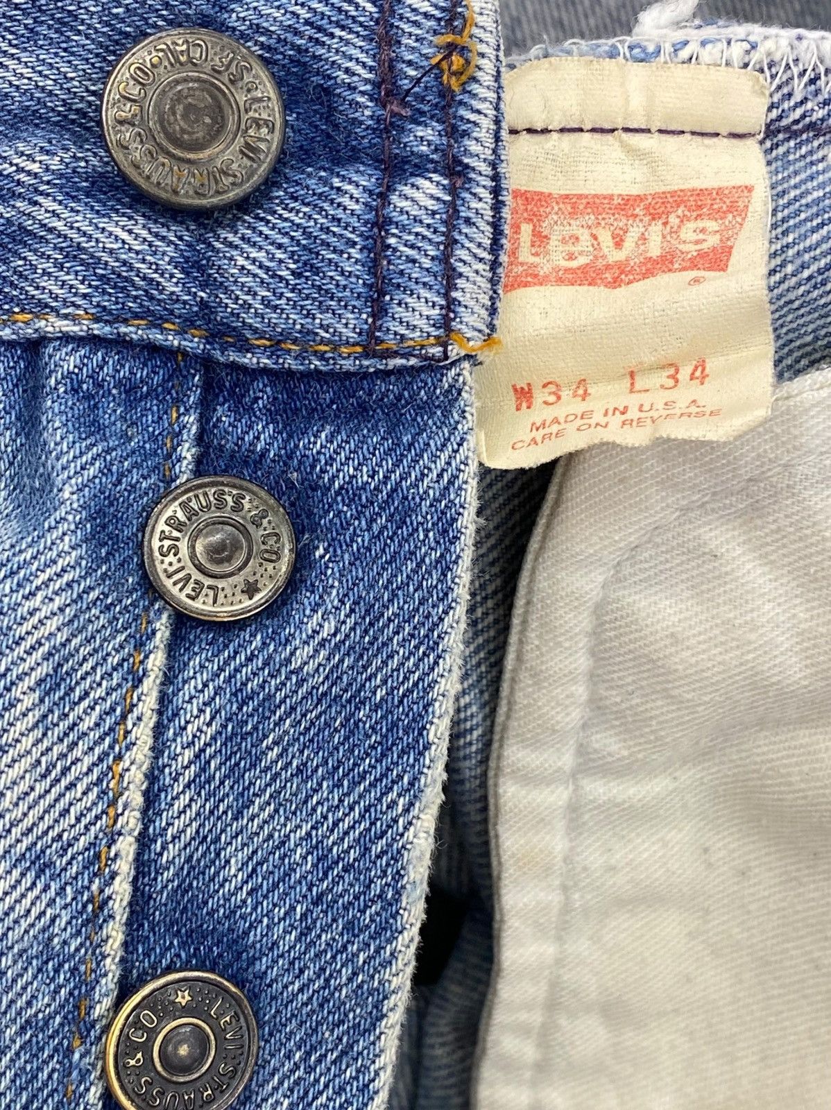 Levi's Levi’s Faded Wash Style Paint Splash Leg Jeans Size US 32 / EU 48 - 10 Thumbnail