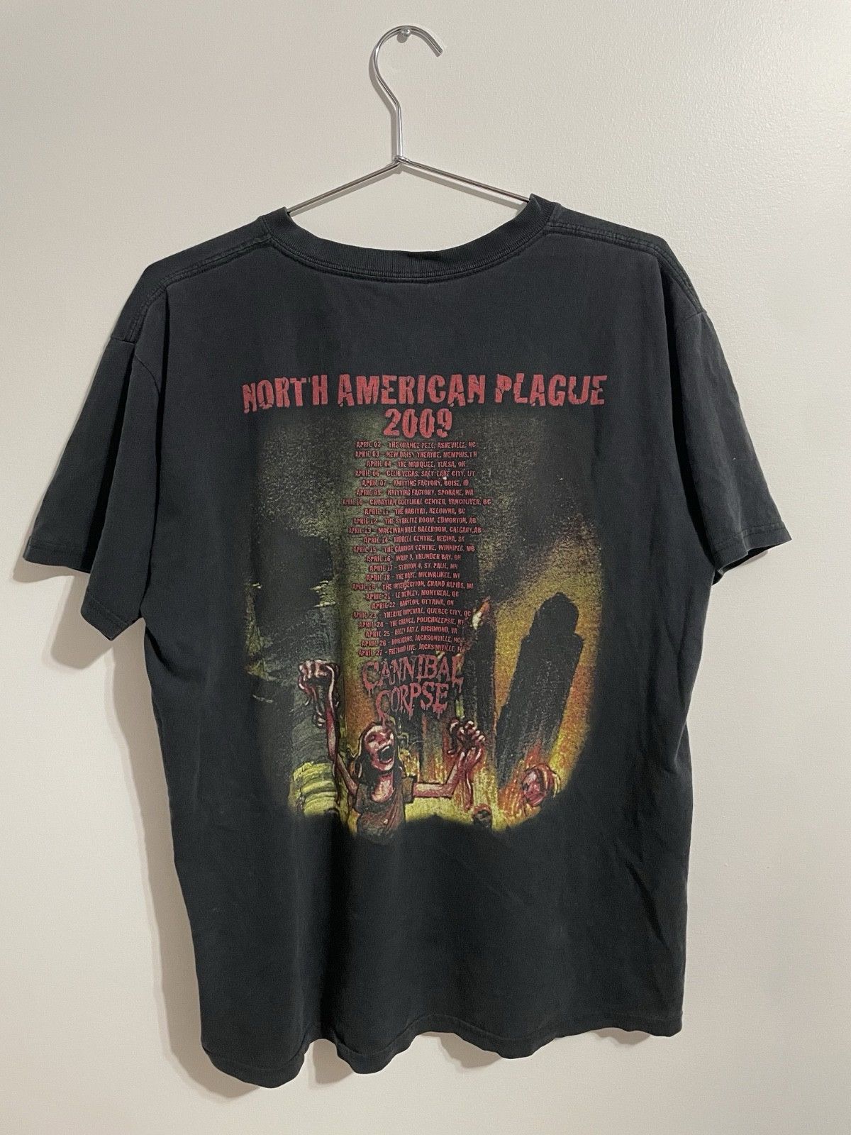 Vintage Cannibal Corpse North American Plague 2009 Size US L / EU 52-54 / 3 - 2 Thumbnail