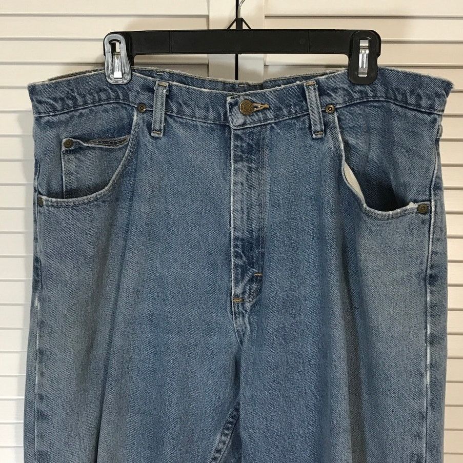 Other Austin Blue Denim Relaxed Fit Straight Leg Jeans Men 38x27 Size US 38 / EU 54 - 3 Thumbnail