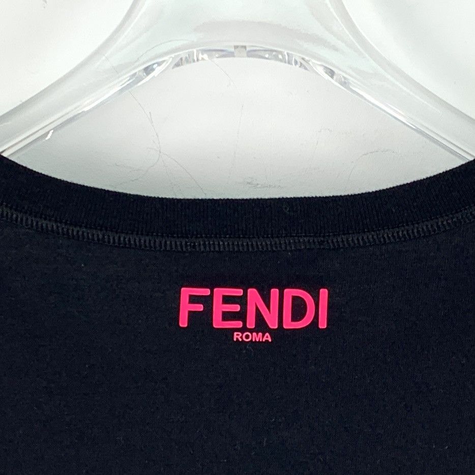 Fendi Fendi Black Monster Eyes Short Sleeve T-shirt K26WX Size M / US 6-8 / IT 42-44 - 6 Thumbnail