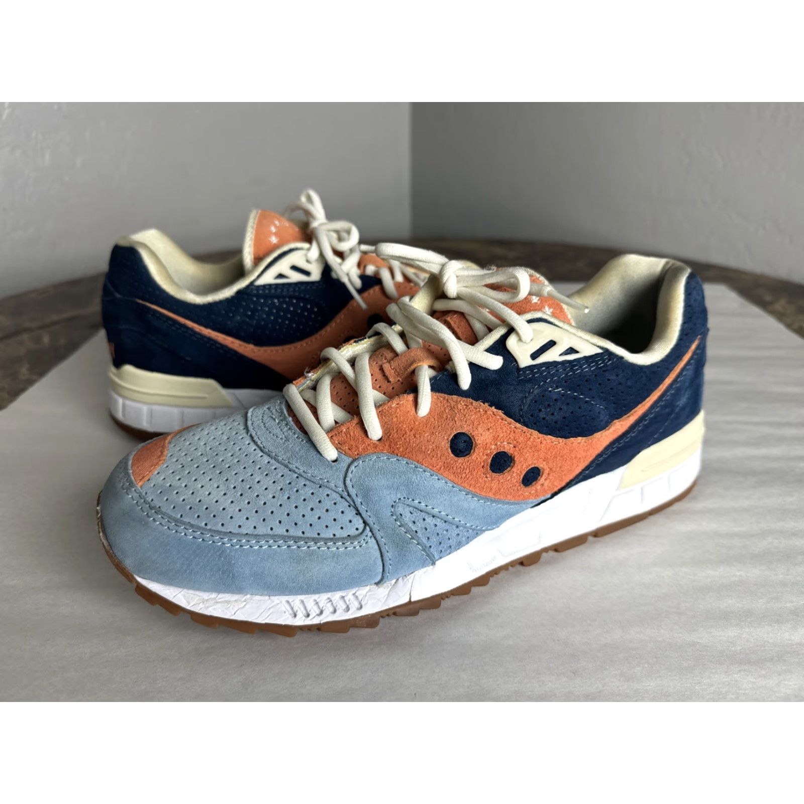 Saucony UBIQ x Saucony Shadow Master Atlantic Tide Men’s Size 10 Blue Orange S70187-2 Sneaker Size US 10 / EU 43 - 2 Thumbnail