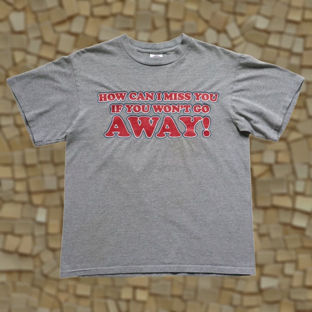 Delta VINTAGE Delta T-Shirt Graphic Print Crew Neck Short Sleeve Gray Glitter 90s Funny SZ M Mens Size US M / EU 48-50 / 2 - 1 Thumbnail
