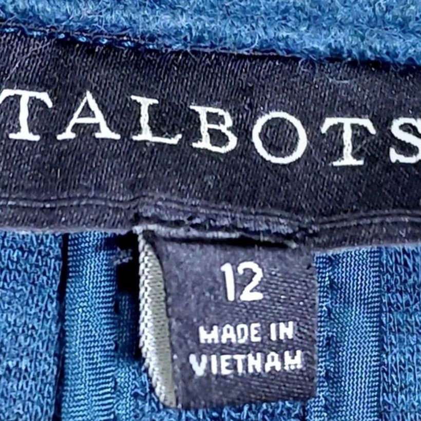 Talbots Talbots Wool Blend Blazer Blue Women Solid Long Sleeve Size 12 Size XL / US 12-14 / IT 48-50 - 4 Thumbnail