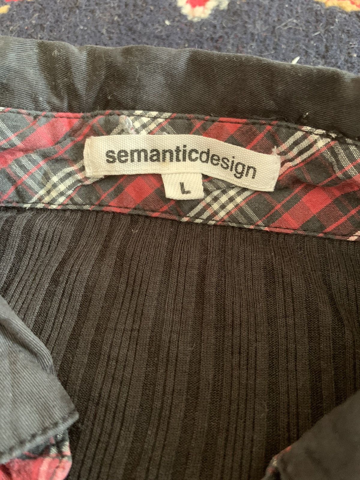 Japanese Brand × semanticdesign Vintage Semantic Design Polos Tee Size US L / EU 52-54 / 3 - 7 Thumbnail