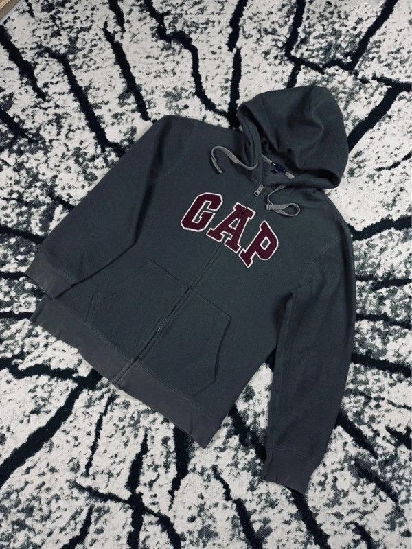 Gap Gap fleece hoodie zip gray purple M Size M / US 6-8 / IT 42-44 - 2 Thumbnail