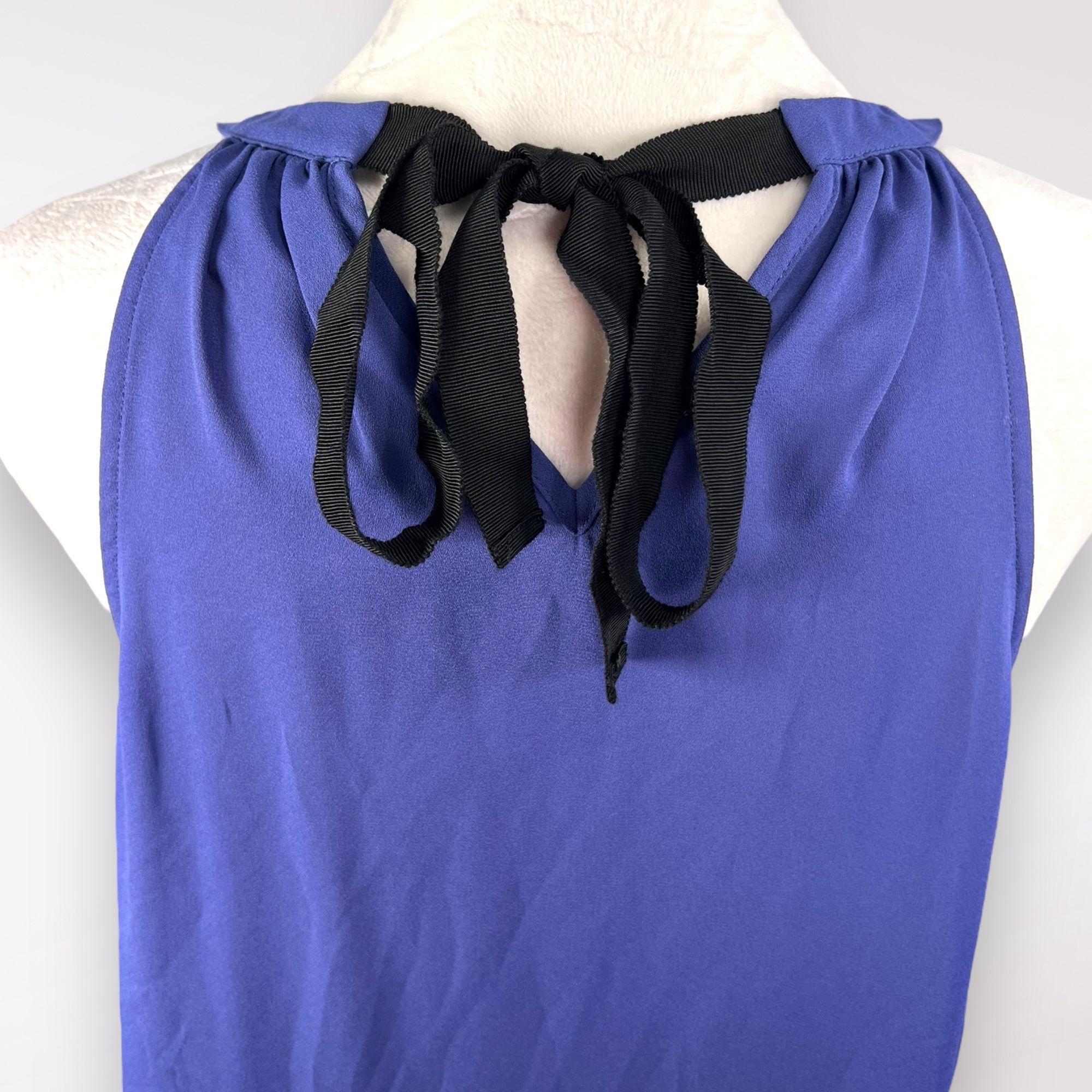 Designer Halogen Silky Blouse Sleeveless Halter Neck Tank XS Size XS / US 0-2 / IT 36-38 - 8 Thumbnail