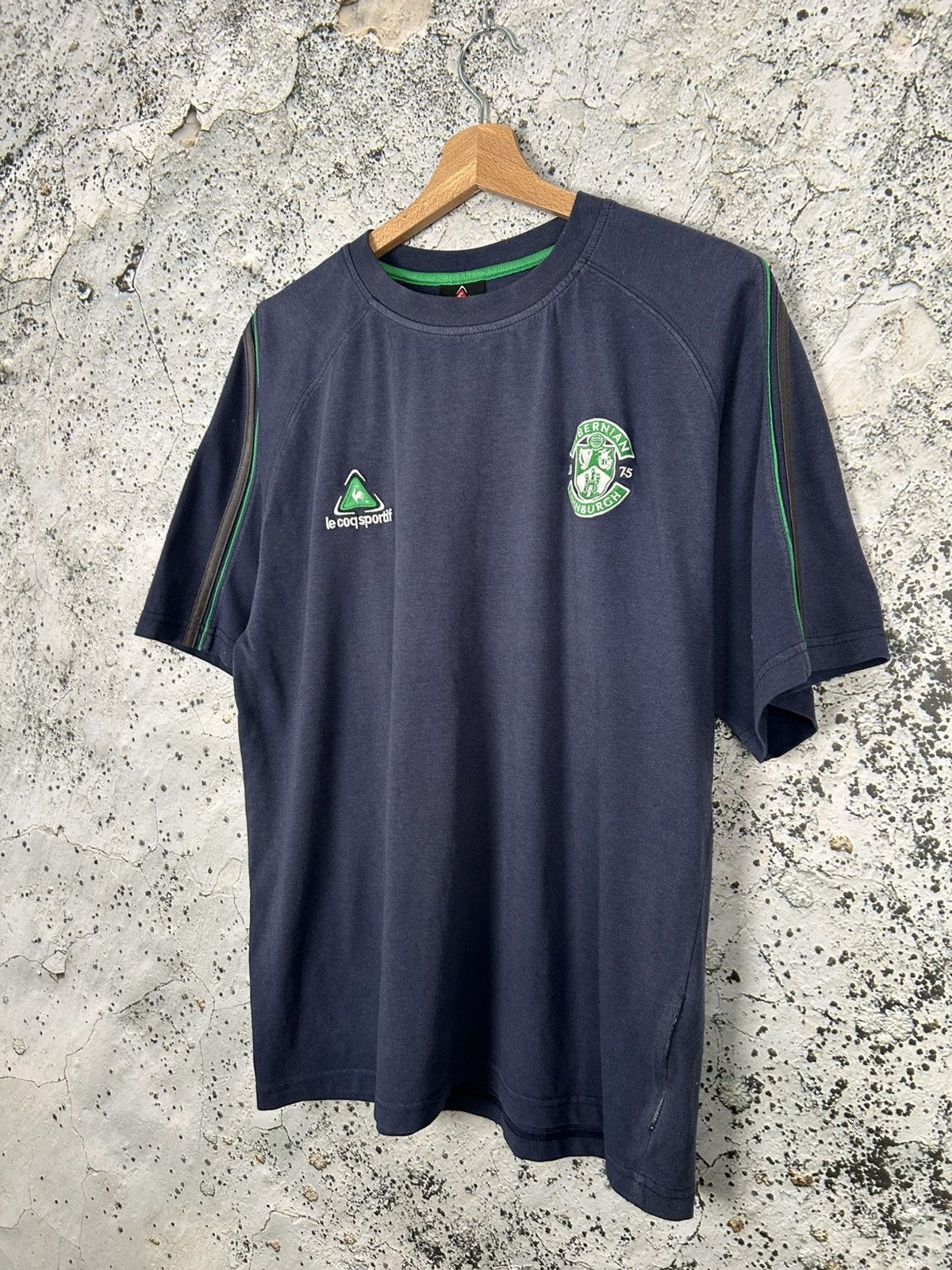 Le Coq Sportif Vintage Hibernian Edinburgh Le Coq Sportif Soccer Jersey Size US XL / EU 56 / 4 - 2 Thumbnail
