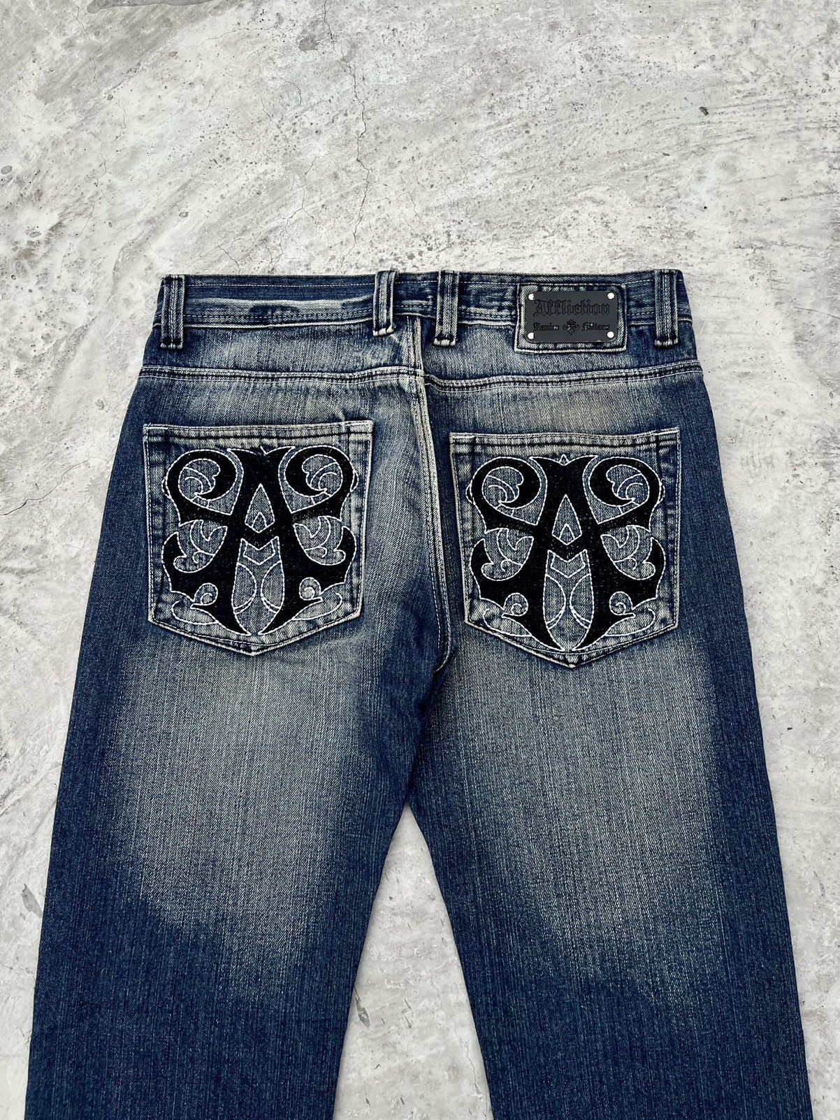 Affliction Vintage Y2K Affliction Denim Killers Embroidery Jeans Size US 32 / EU 48 - 2 Thumbnail
