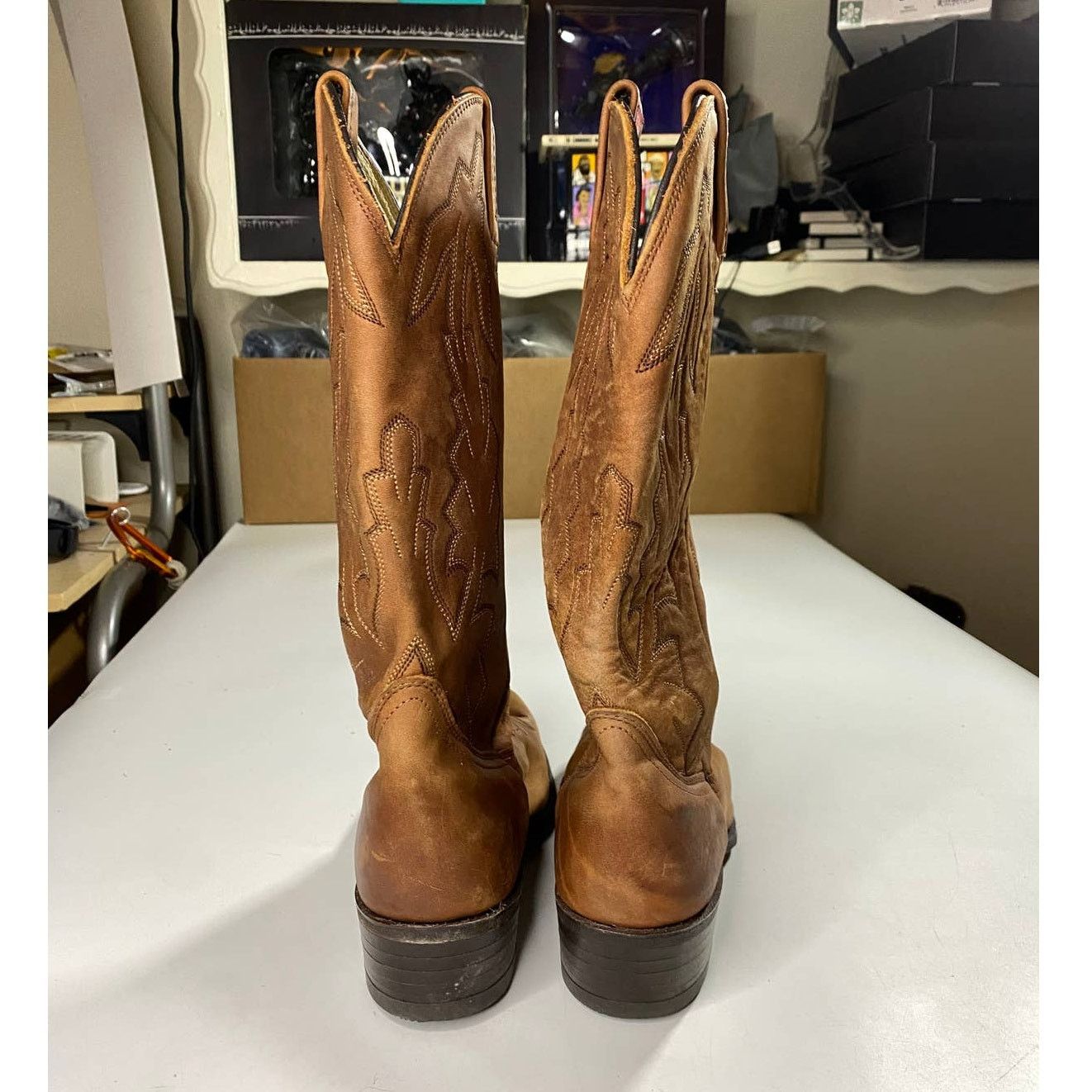 Cowboy Equipment × Dan Post Dan Post Marlboro Leather Western Boots Men's 7.5D Size US 7.5 / EU 40-41 - 4 Thumbnail