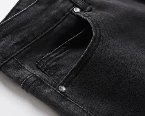 Jean Trendy retro street hip-hop distressed casual flared jeans Size US 32 / EU 48 - 4 Thumbnail