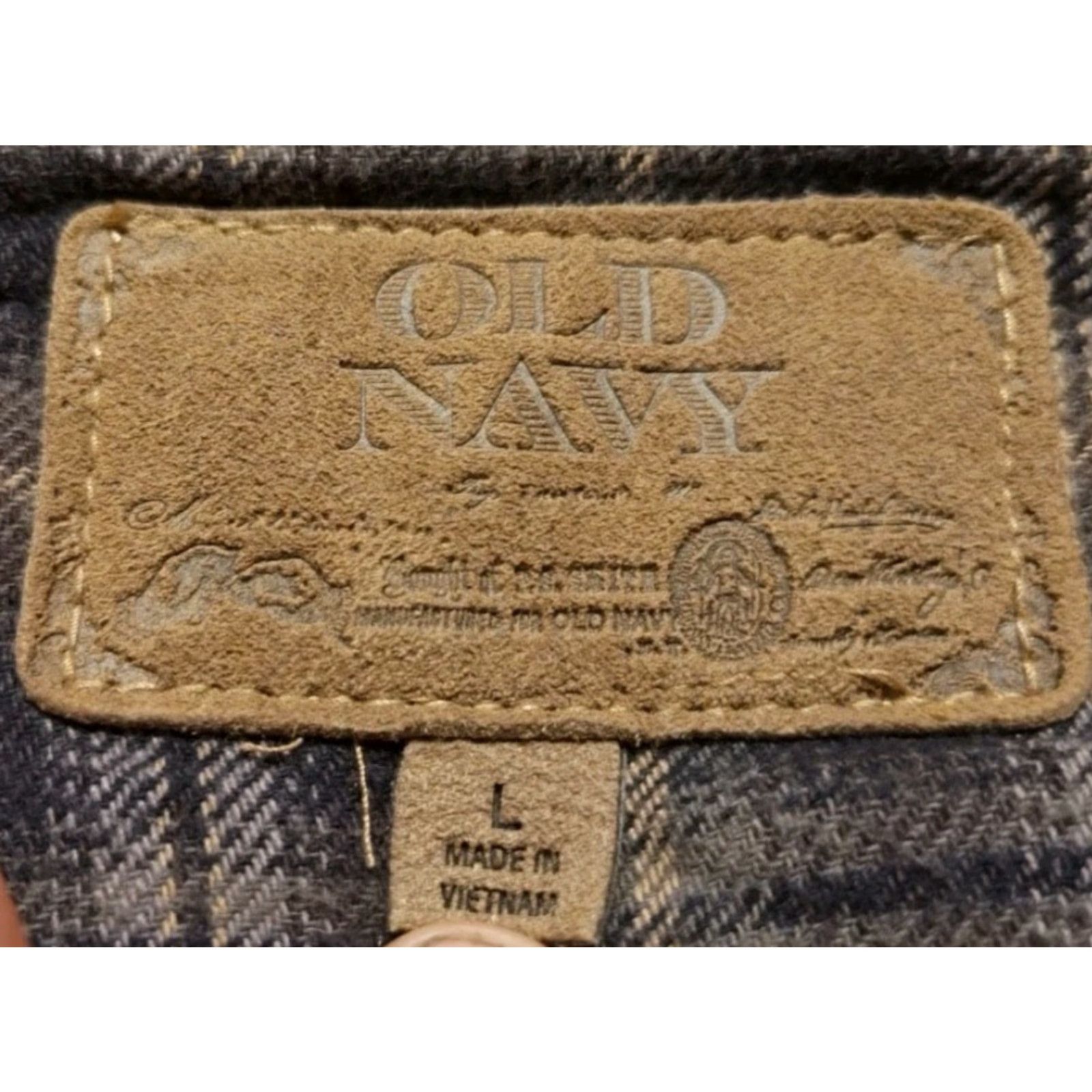 Old Navy Vintage Old Navy Quilted Puffer Snap Vest Lined Corduroy Collar Men’s Sz L Beige Size US L / EU 52-54 / 3 - 4 Thumbnail