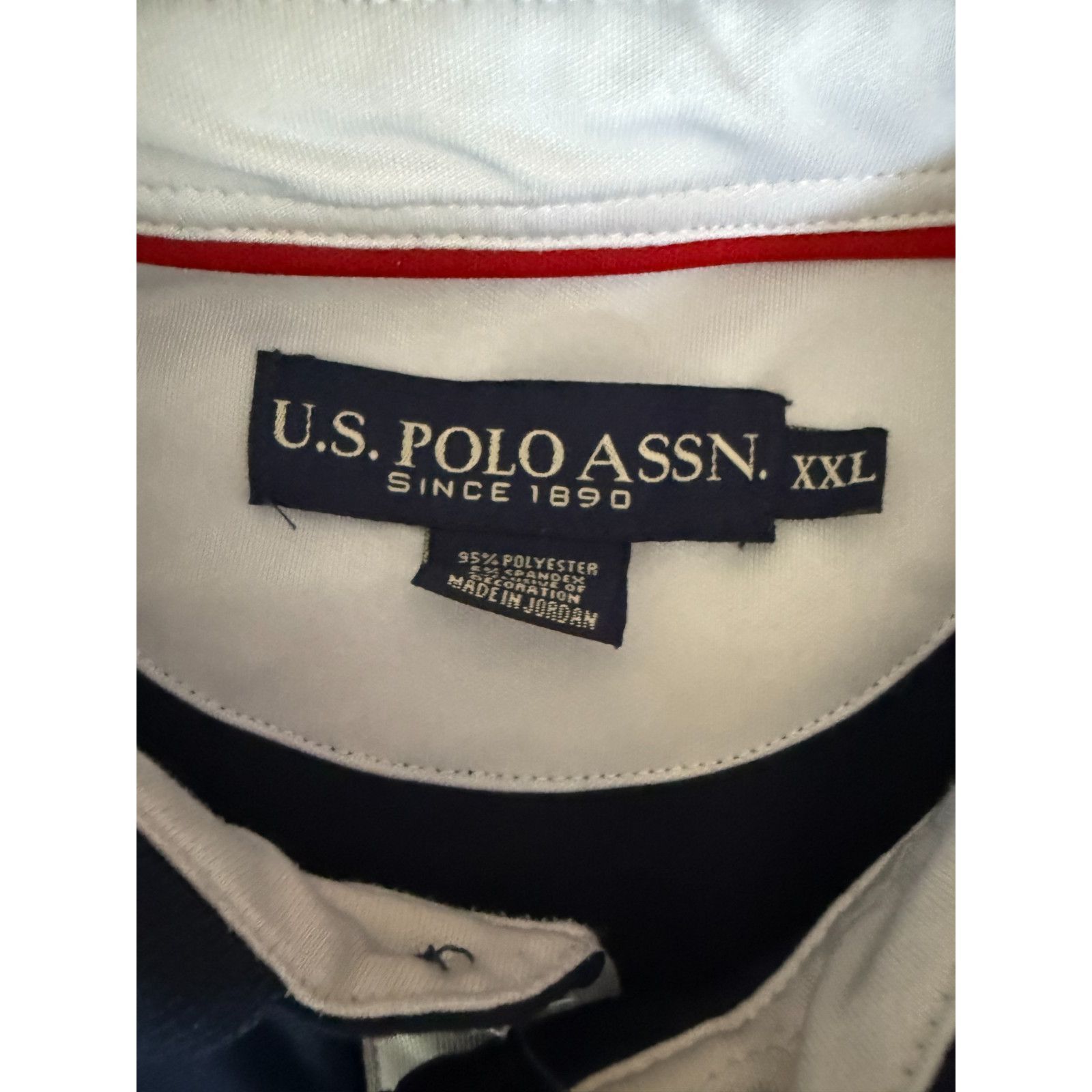 U.S. Polo Assn. US Polo Assn Mens 2XL Golf Polo Shirt Performance Polyester Size US XXL / EU 58 / 5 - 5 Thumbnail