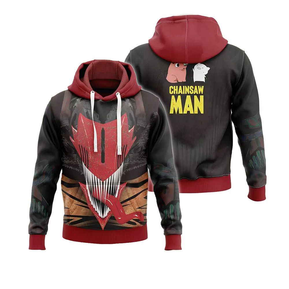 Japanese Brand Chainsaw Man Hoodies Size US M / EU 48-50 / 2 - 1 Thumbnail