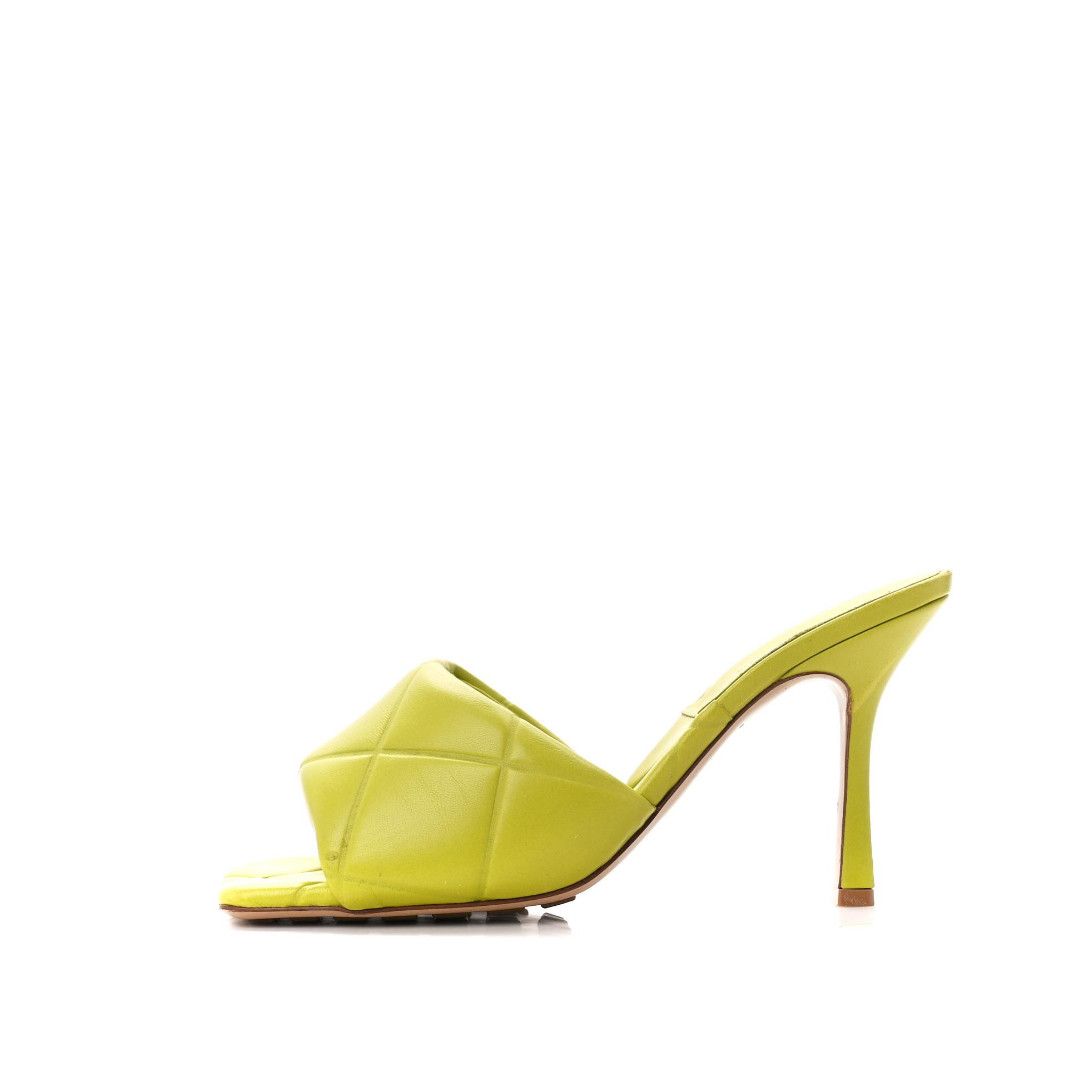 Bottega Veneta o1mle0325 Lido Mule Sandals in Kiwi Size US 7.5 / IT 37.5 - 1 Thumbnail