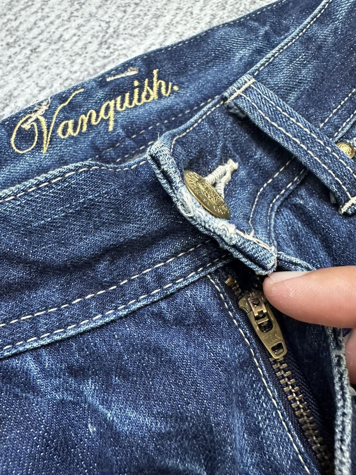 If Six Was Nine × Japanese Brand × Vanquish Vanquish Punk Inspired Flare Jeans Size 32" / US 10 / IT 46 - 13 Thumbnail