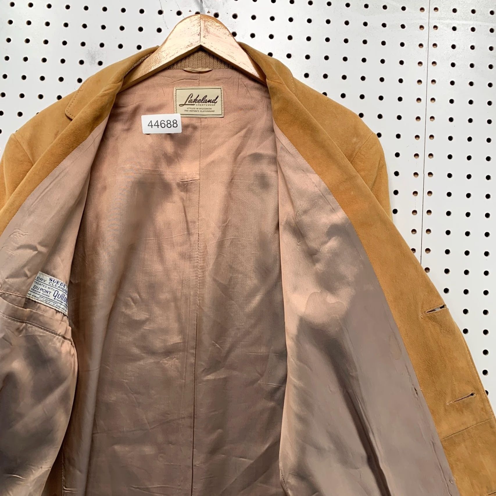 Vintage VINTAGE Lakeland Coat Mens Rancher Leather Suede Cowboy Southwestern Western 60s Size L Brown USA 50s overcoat, Regular fit, Winter, Fall Mens Size US L / EU 52-54 / 3 - 7 Thumbnail