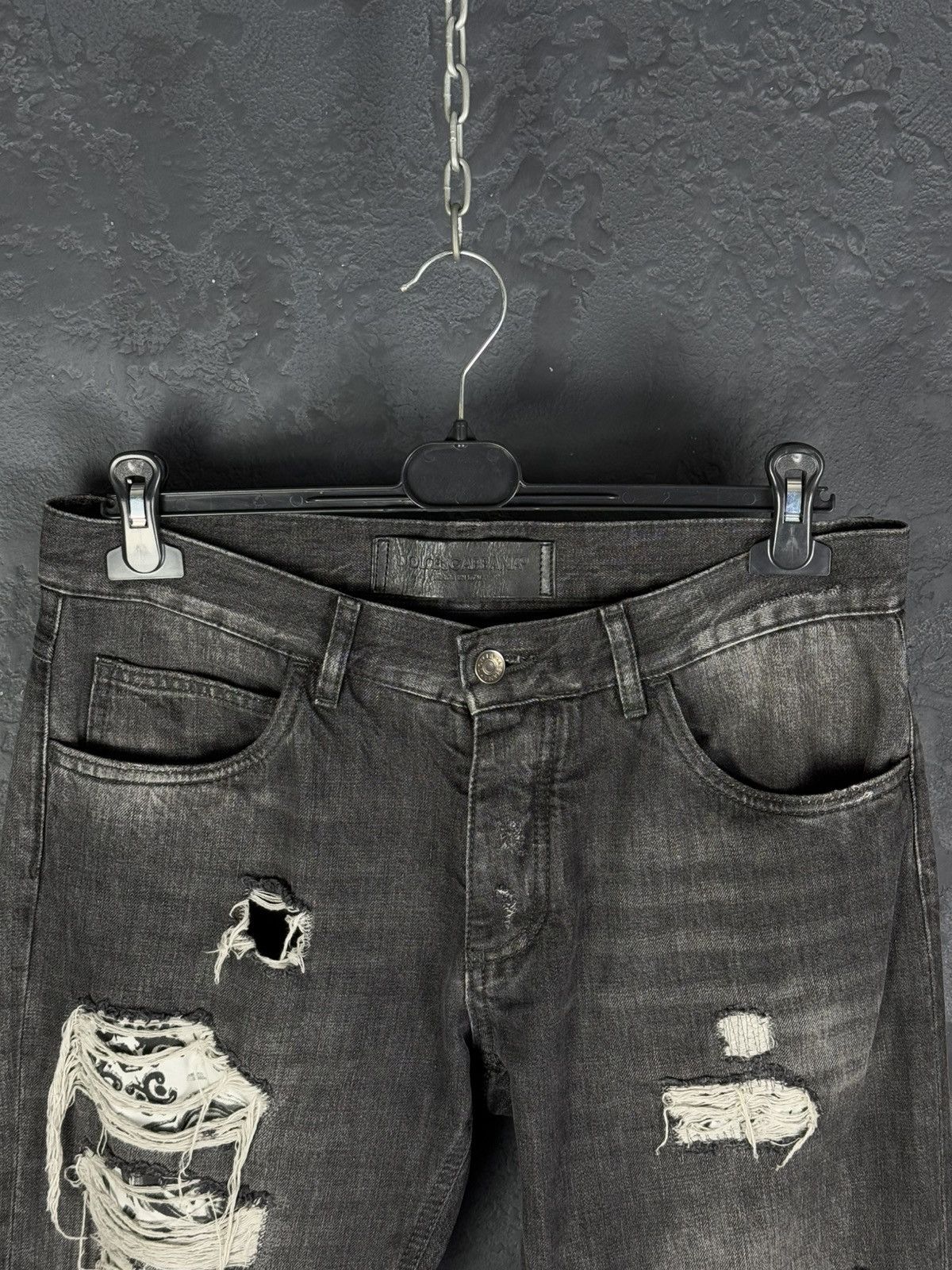 Dolce & Gabbana Dolce Gabbana Ripped Denim Jeans Size US 34 / EU 50 - 5 Thumbnail