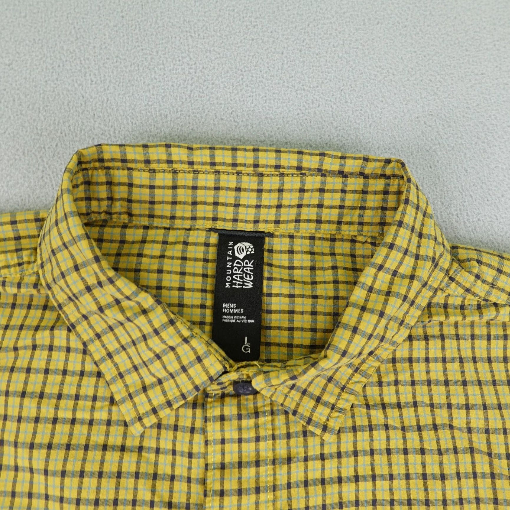 Mountain Hardwear Mountain Hardwear Shirt Men Large Yellow Plaid Button Up Hiking Lightweight Flex Size US L / EU 52-54 / 3 - 2 Thumbnail
