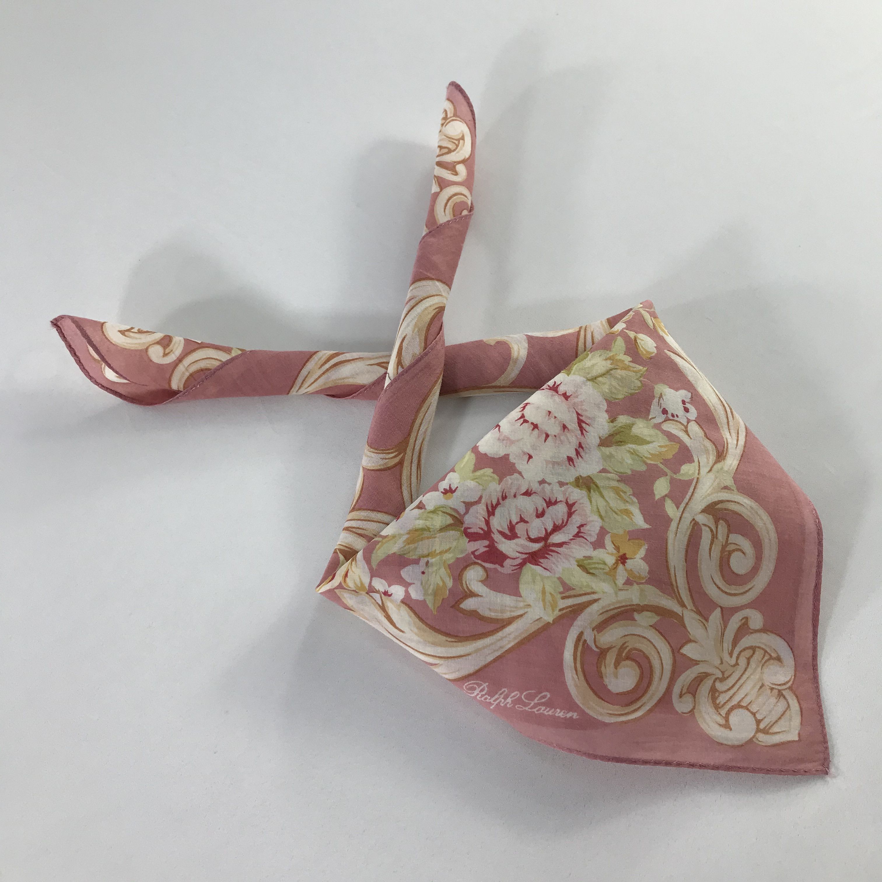 Ralph Lauren × Vintage Ralph Lauren Bandana / Handkerchief / Neckerchief - S864 Size ONE SIZE - 4 Thumbnail