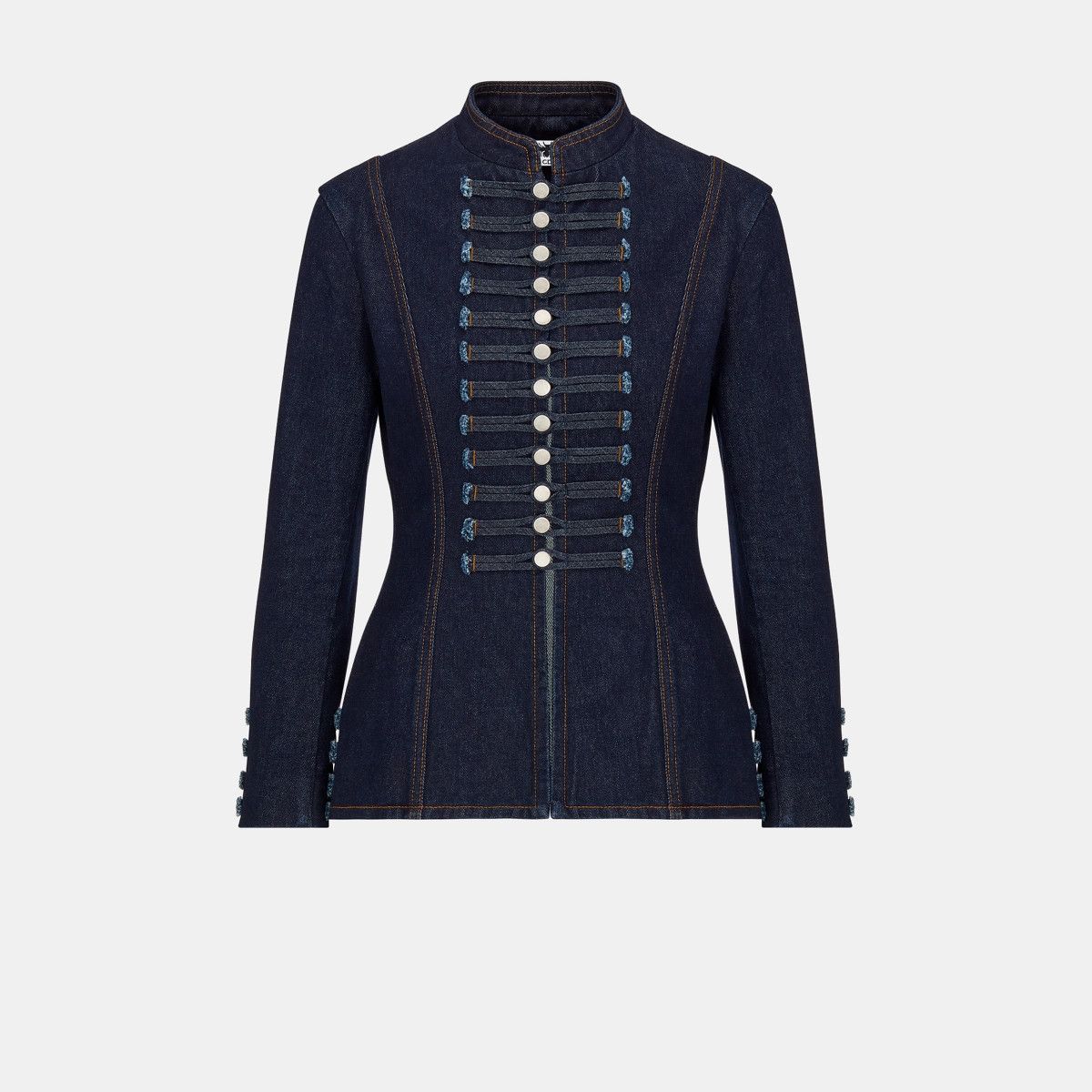 Dior o1bcso1str0225 Brandenburg Fitted Jacket in Blue Size M / US 6-8 / IT 42-44 - 1 Thumbnail