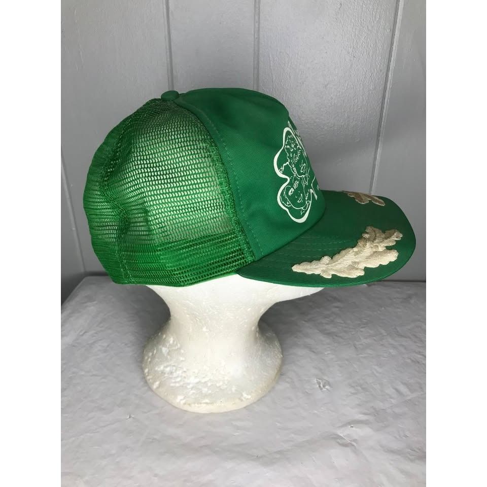Vintage Vintage Office Bar Leaf Trucker Mesh rope snapback hat cap Size ONE SIZE - 2 Thumbnail