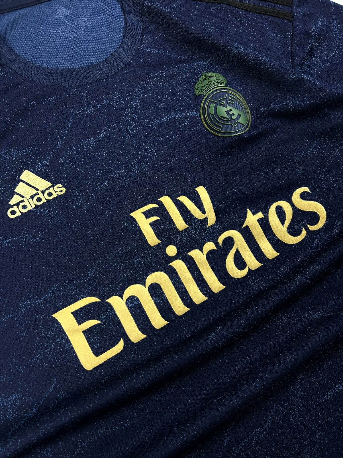 Adidas 2019-2020 Real Madrid Adidas Away Soccer Jersey Navy L Size US L / EU 52-54 / 3 - 9 Thumbnail