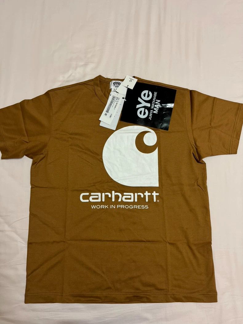 Junya Watanabe CDG Junya Watanabe x Carhartt Logo Tee - dmc Size US S / EU 44-46 / 1 - 1 Thumbnail